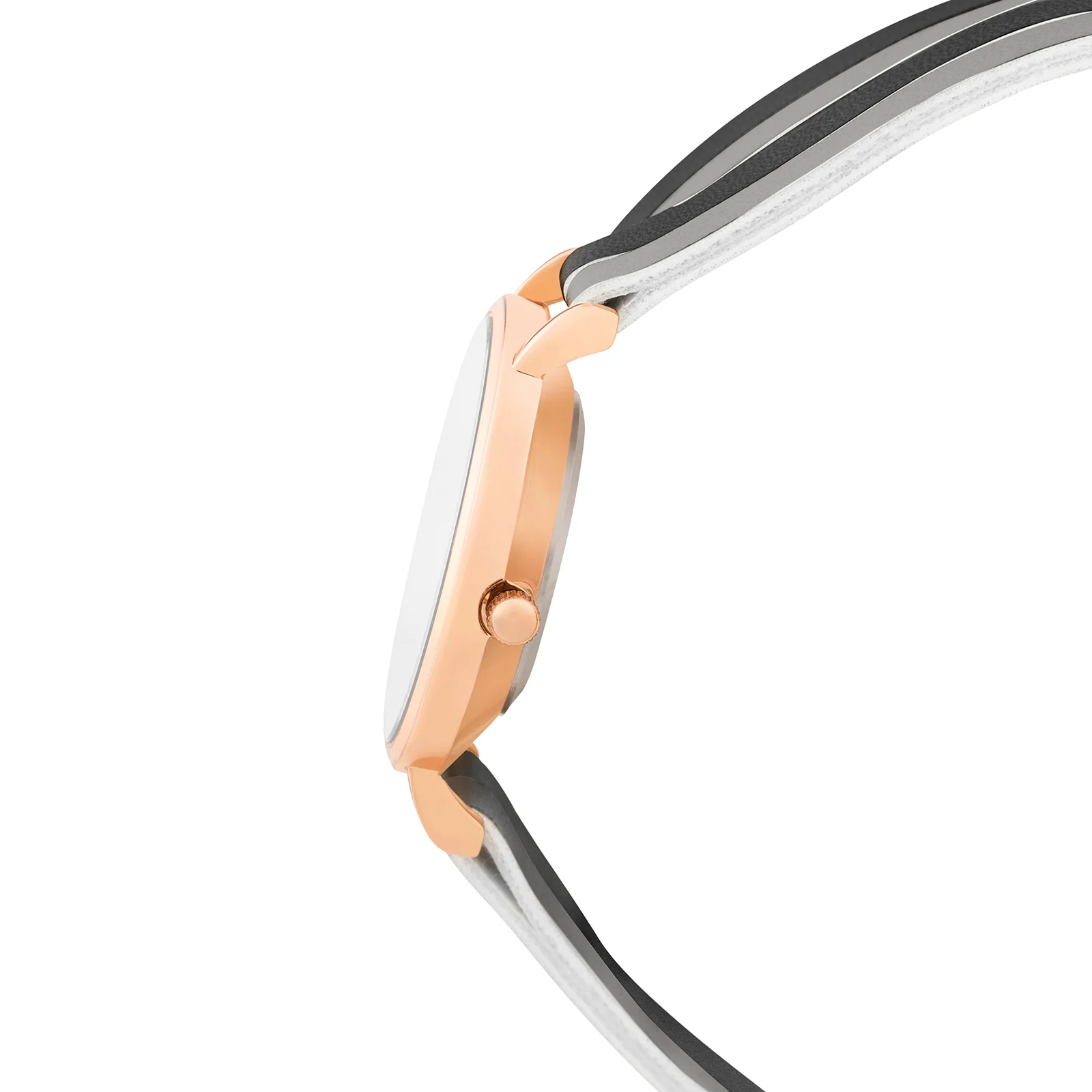 Eventide White Medium Dial Black PU Wrap Around Strap Women's Watch - Image 5