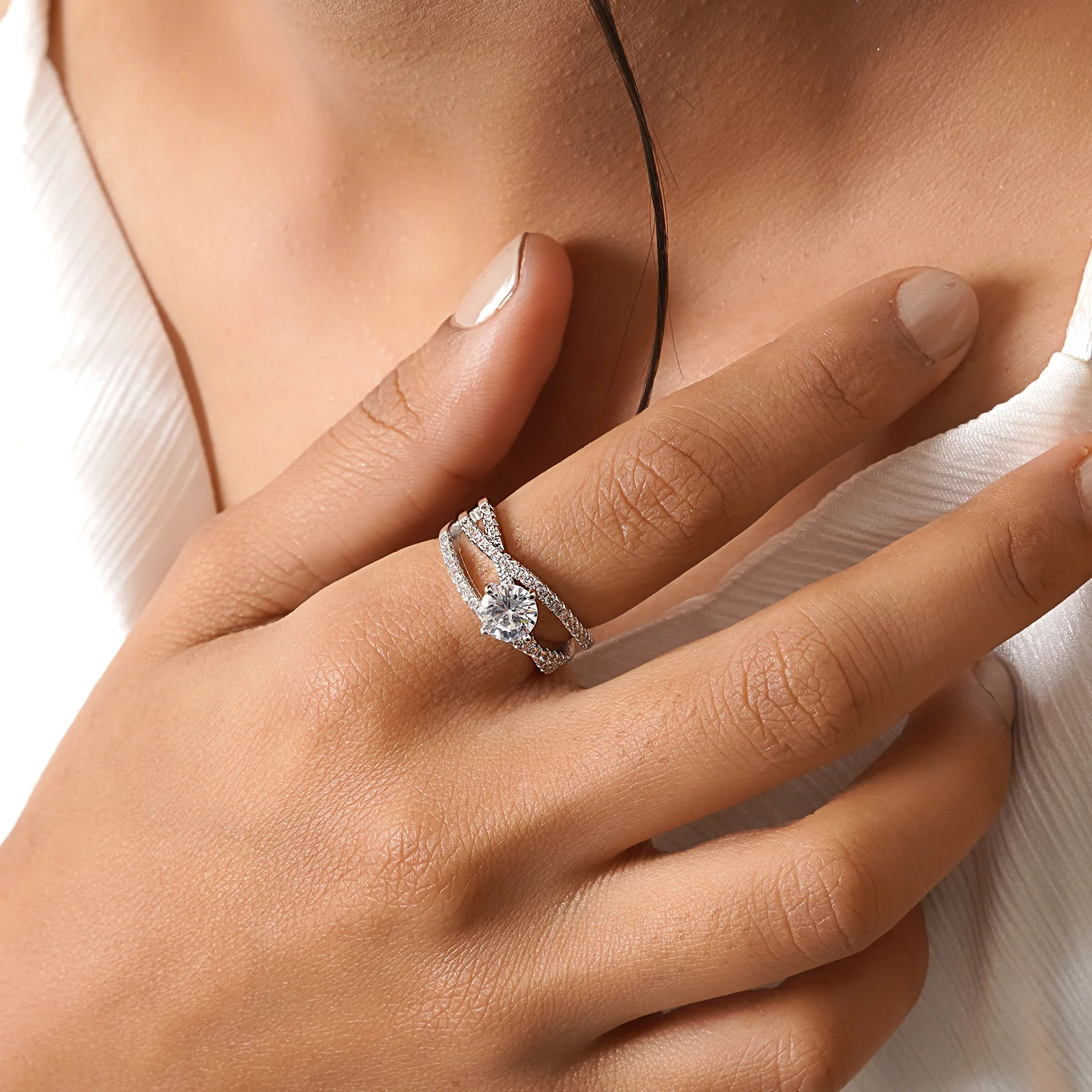 Evie Silver Ring - Image 2