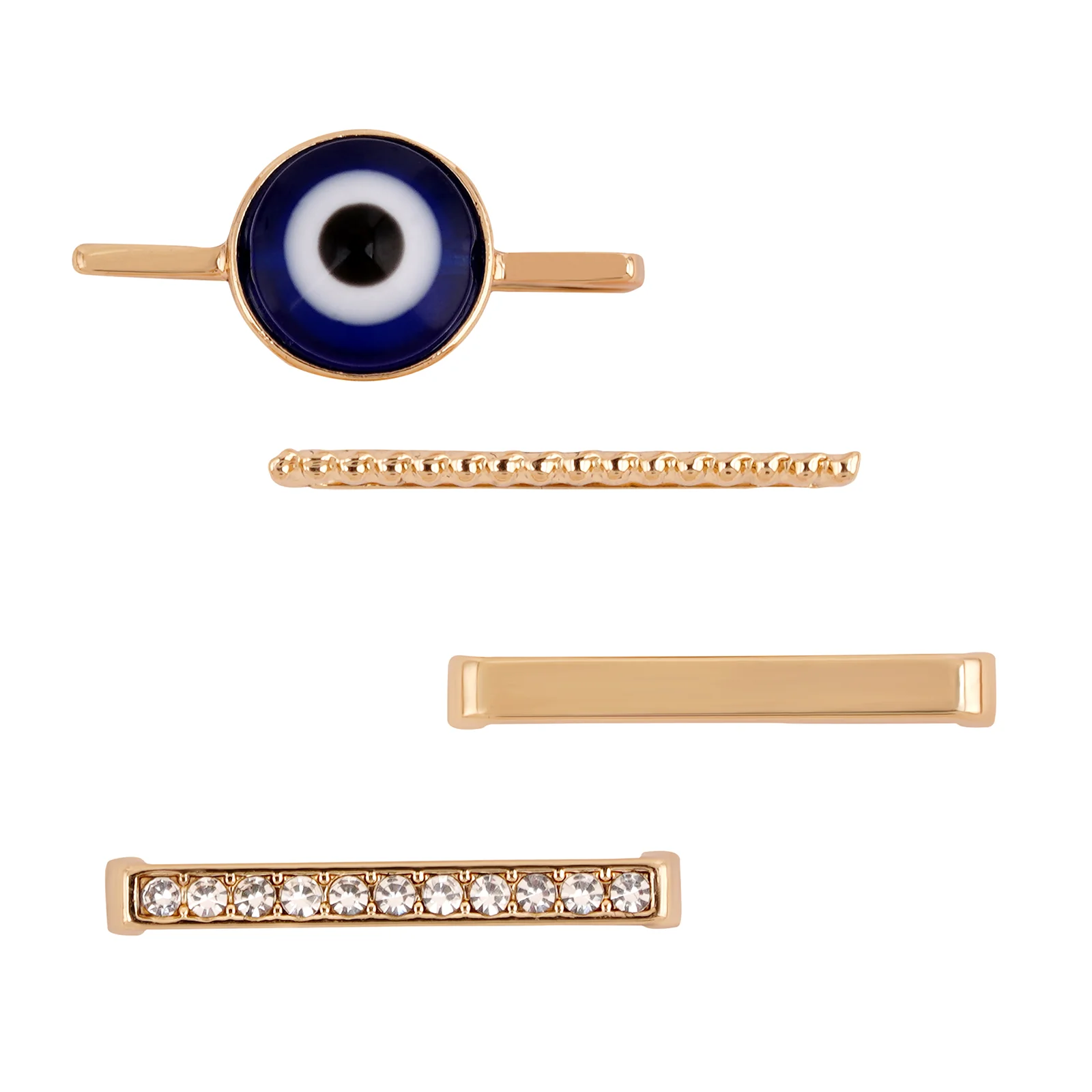 Evil Eye Brilliance Gold Ring Watch Charm - Image 3
