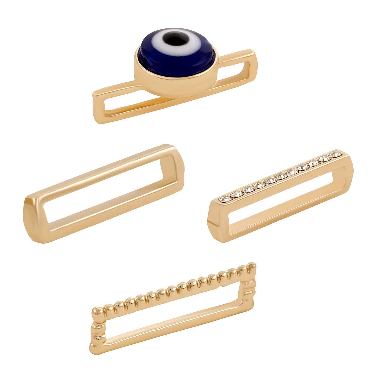 Evil Eye Brilliance Gold Ring Watch Charm - Image 4