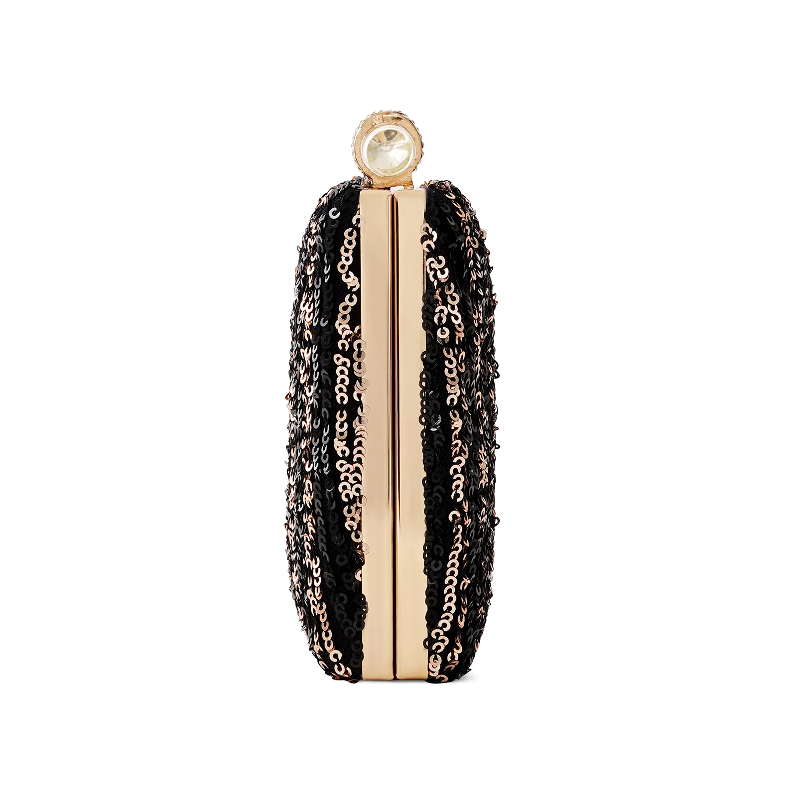 Ezra Black & Silver Sequin Clutch - Image 6