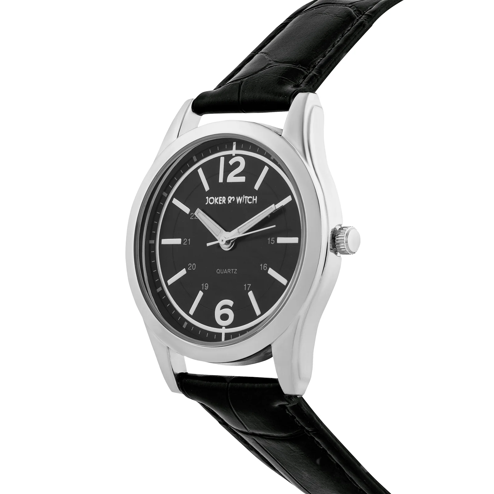 Falconer Black Large Dial PU Strap Men's Watch - Image 4