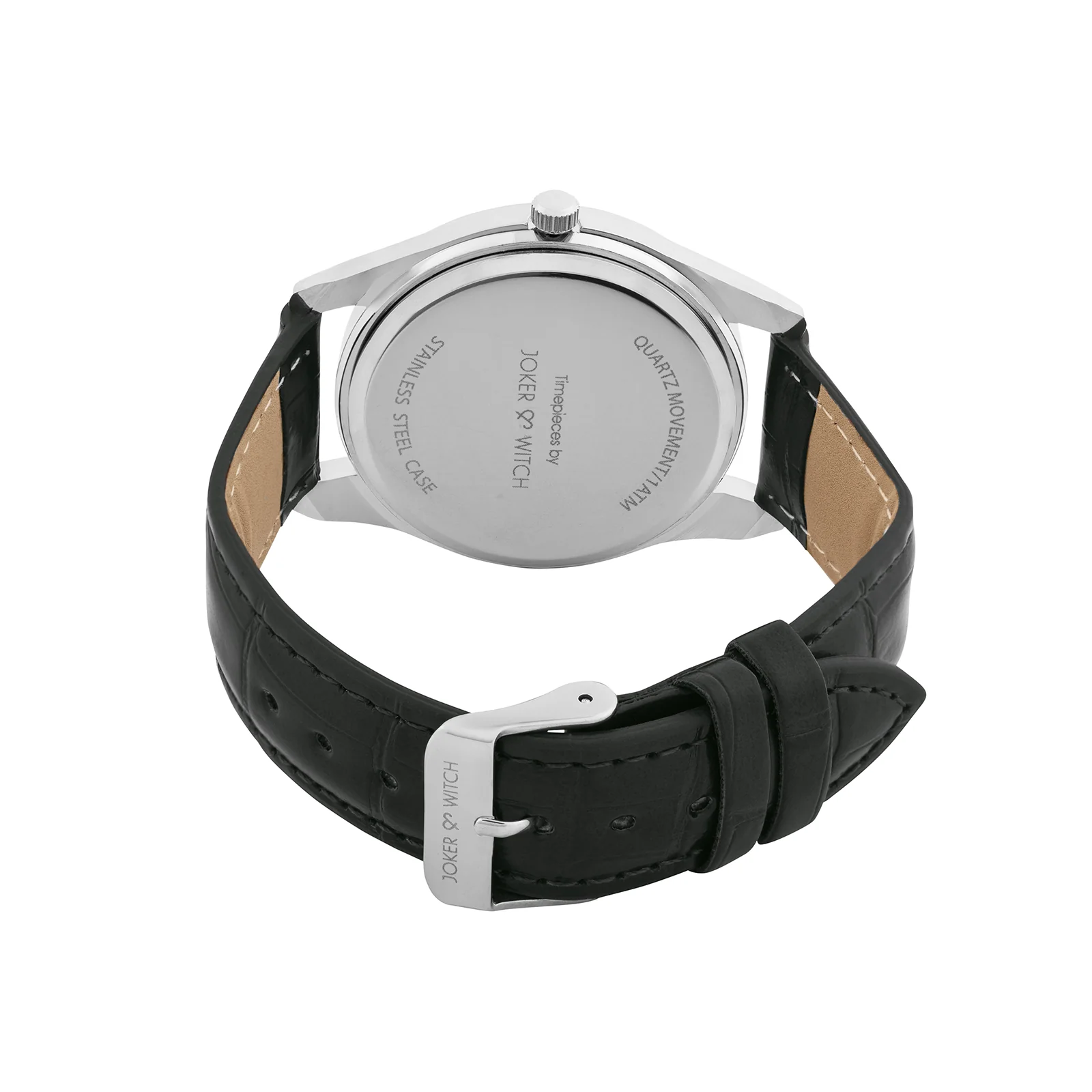 Falconer Black Large Dial PU Strap Men's Watch - Image 6