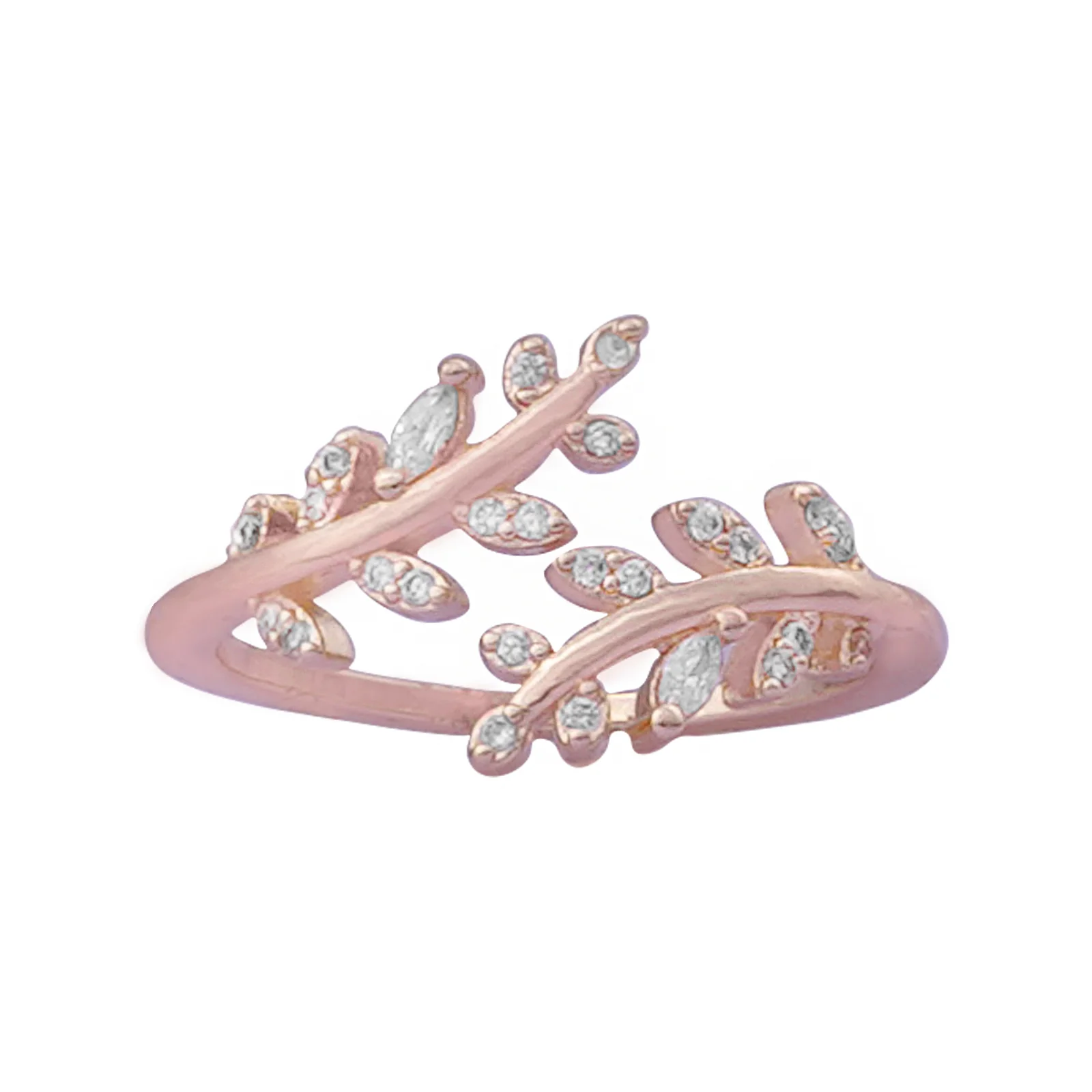 Falla Rhinestones Rose Gold Ring - Image 4