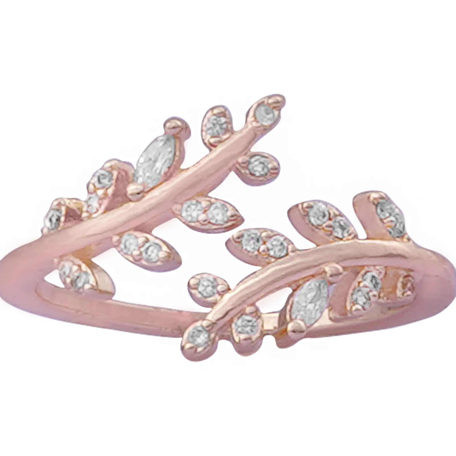 Falla Rhinestones Rose Gold Ring - Image 5