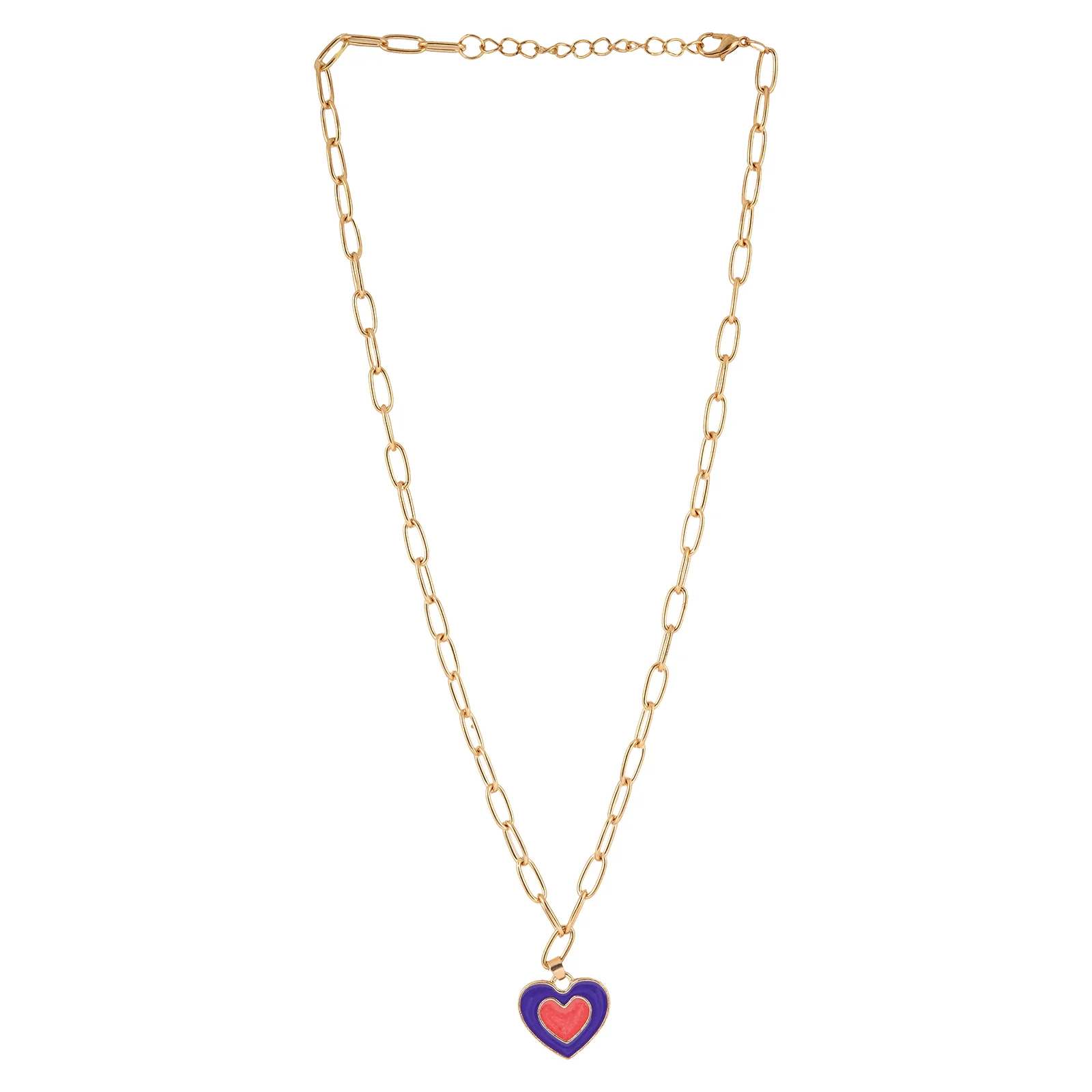Faye Blue Heart Necklace - Image 3