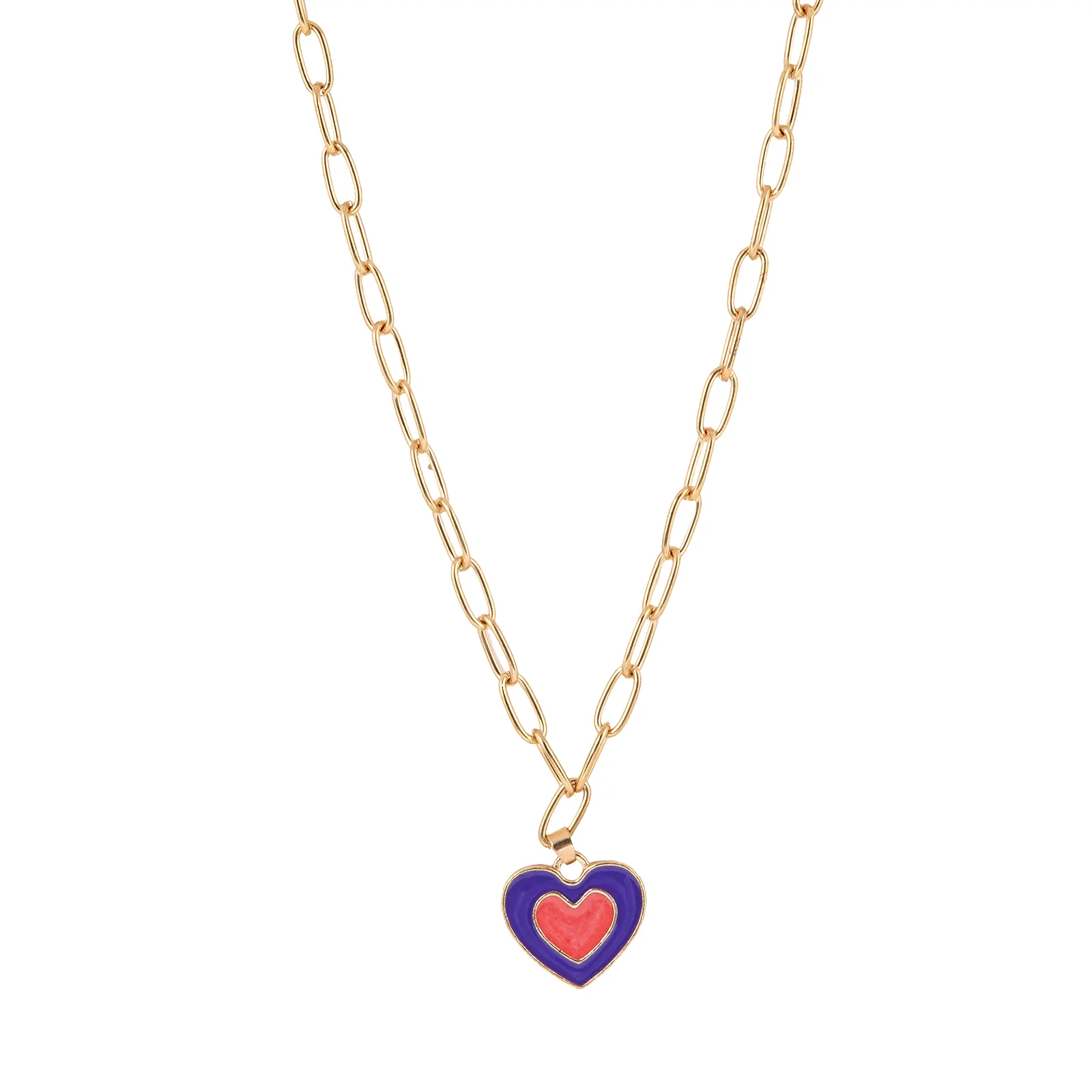 Faye Blue Heart Necklace - Image 4