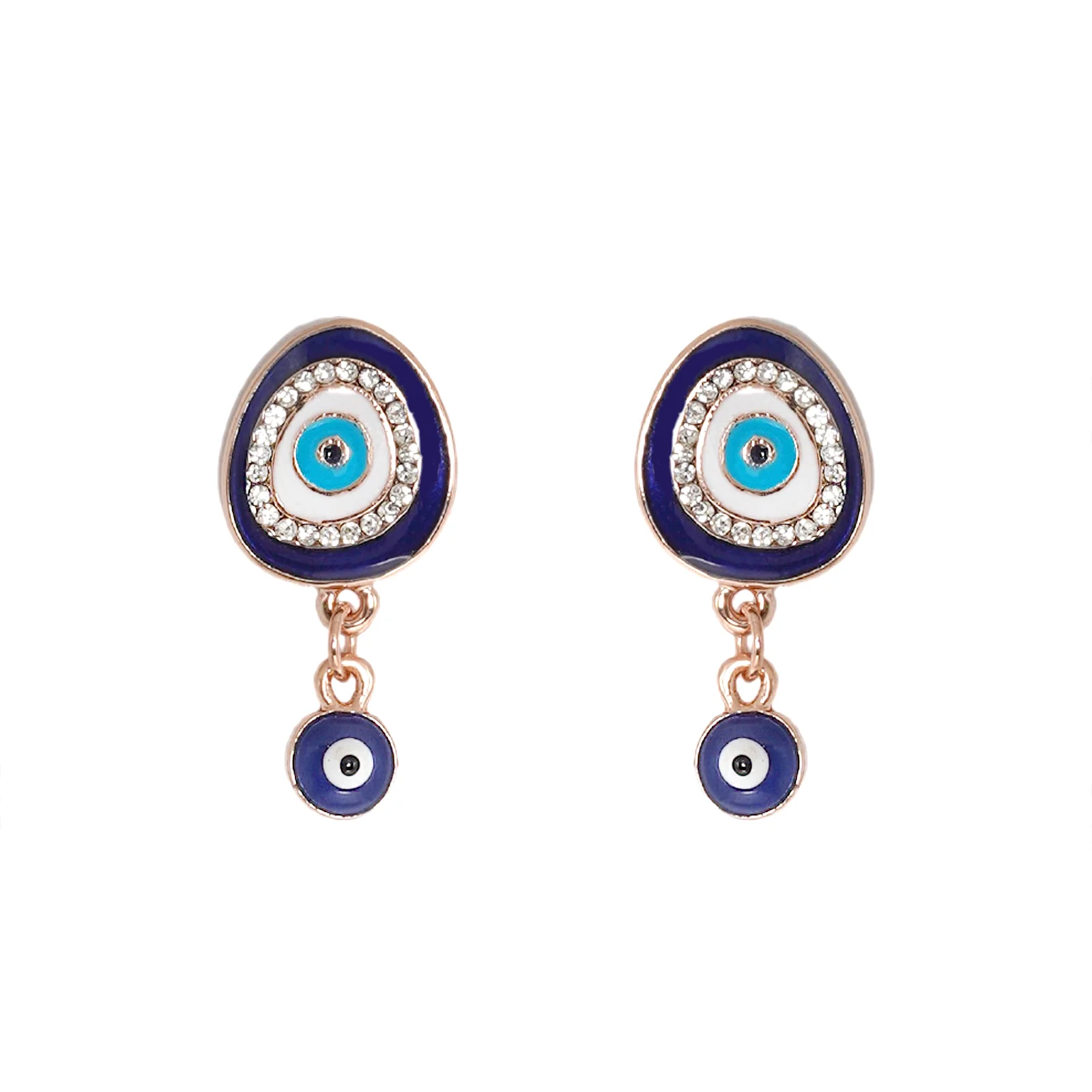 Felix Blue Evil Eye Earrings - Image 3