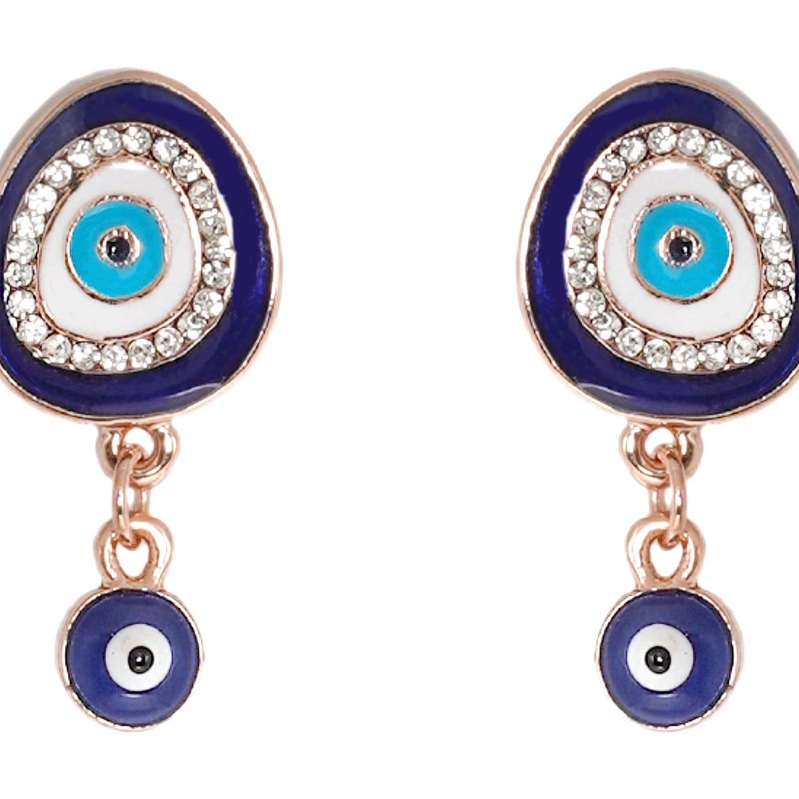 Felix Blue Evil Eye Earrings - Image 4