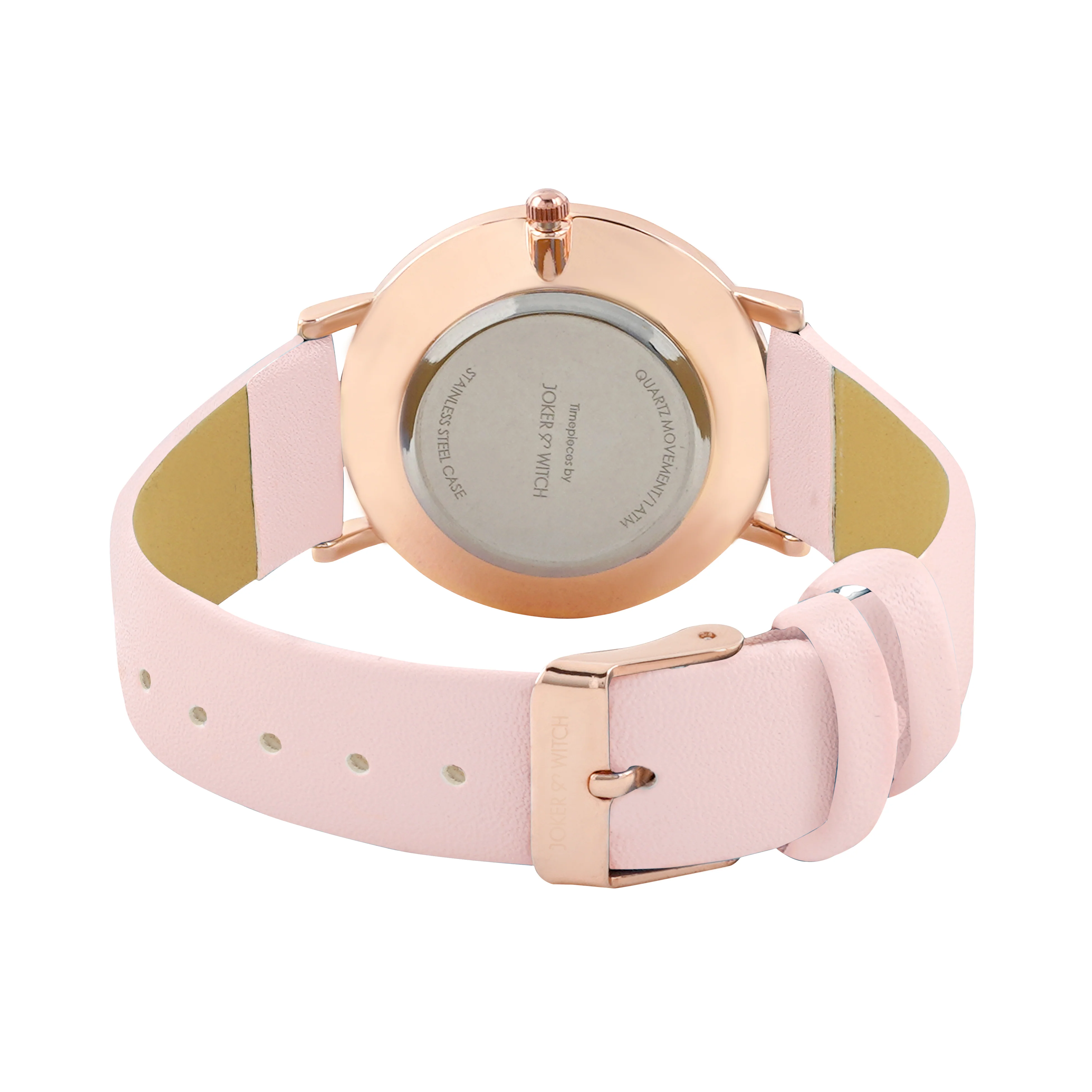 Printed Fern Pink Medium Dial PU Strap Women's Watch - Image 6