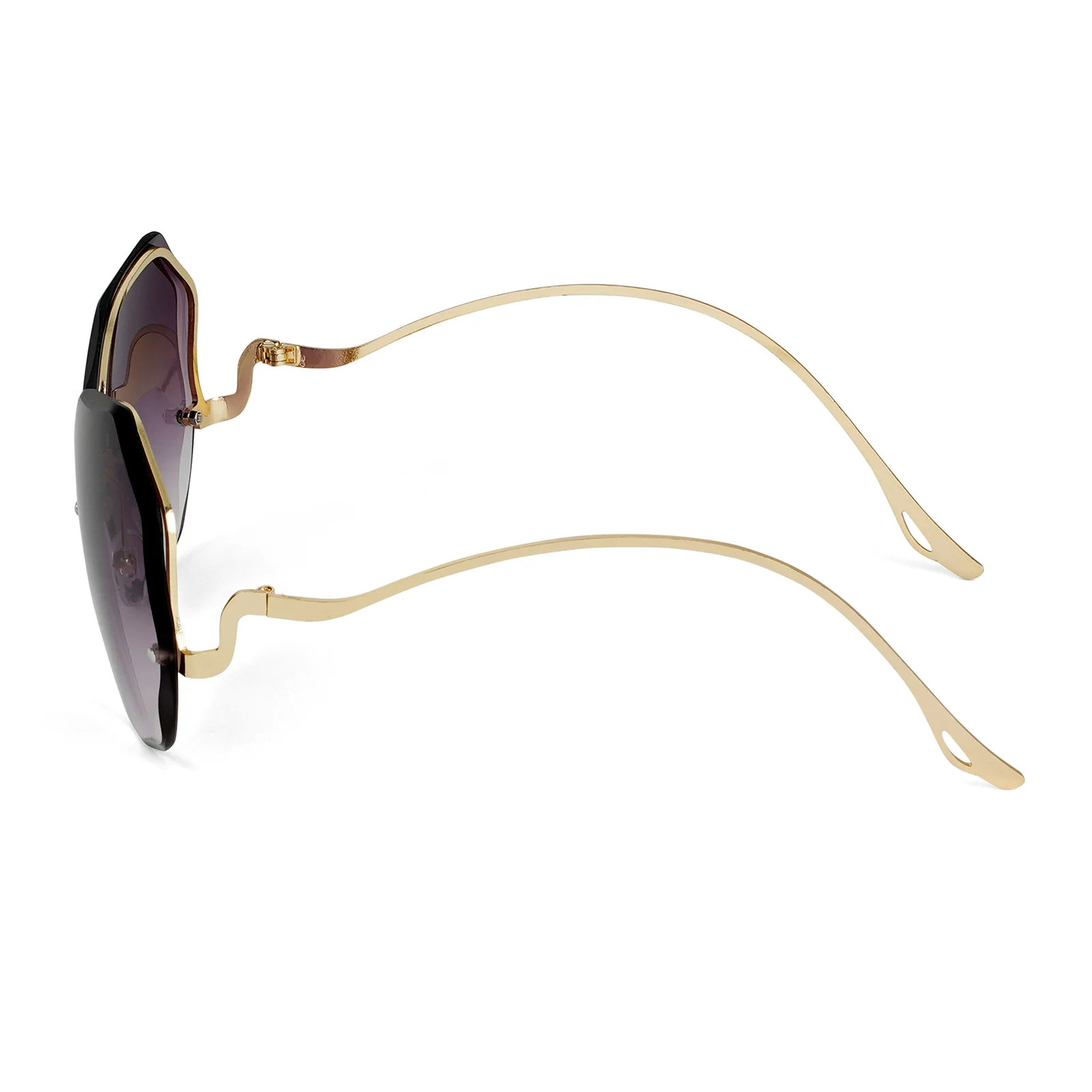 Fetucia Octagon Round Purple & Pink  Sunglasses - Image 5