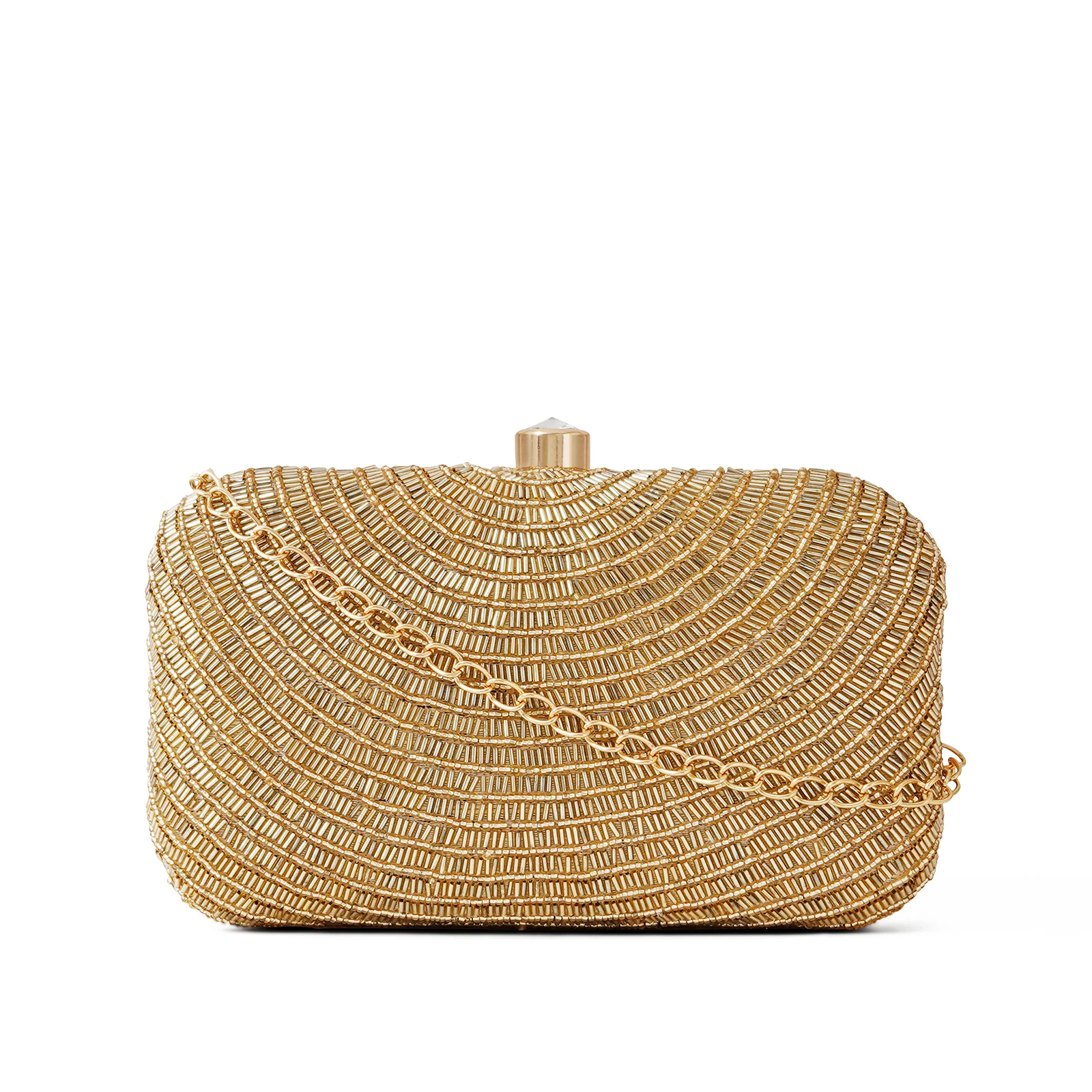 Feyre Gold Sequin Clutch - Image 3