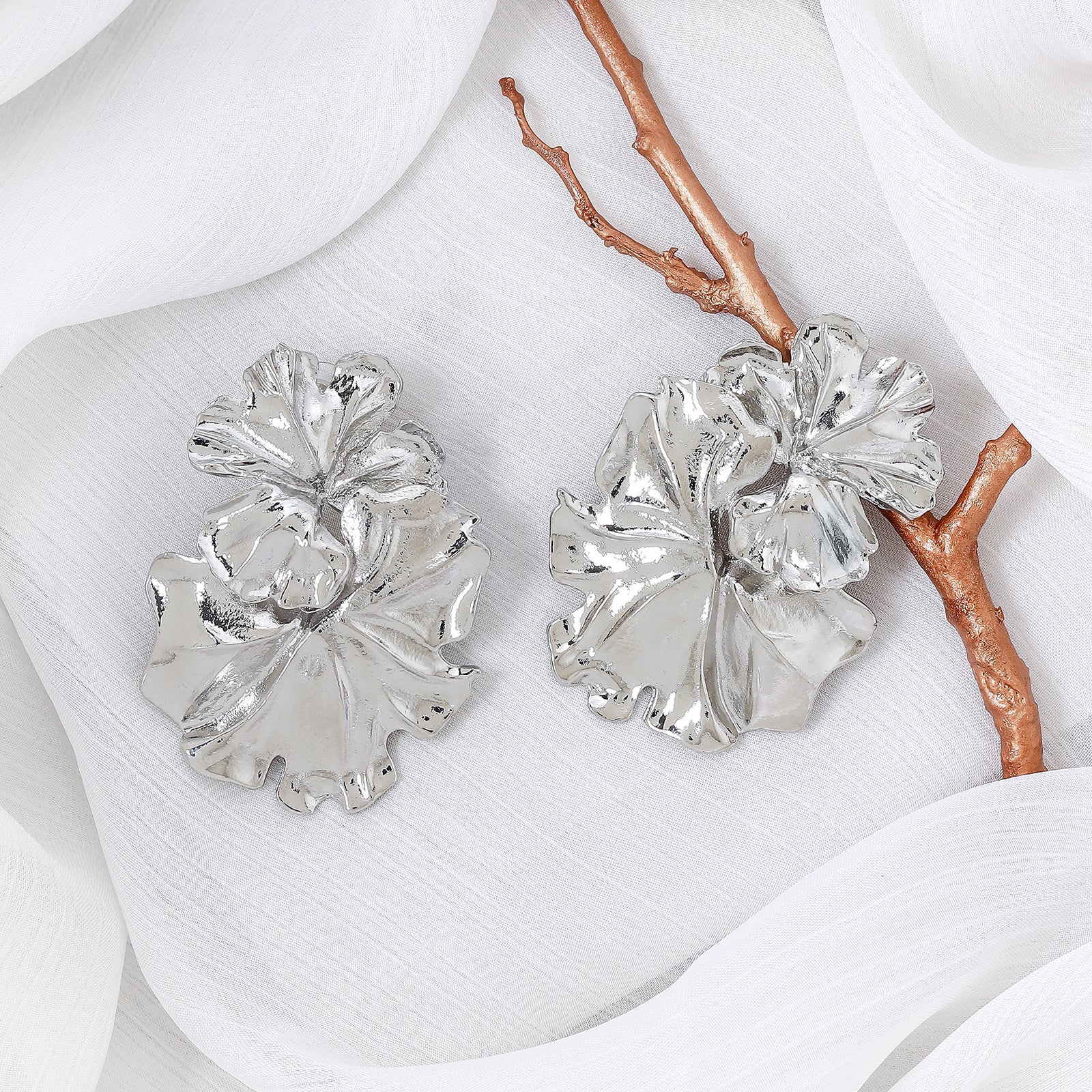 Fiora Silver Earrings - Image 2
