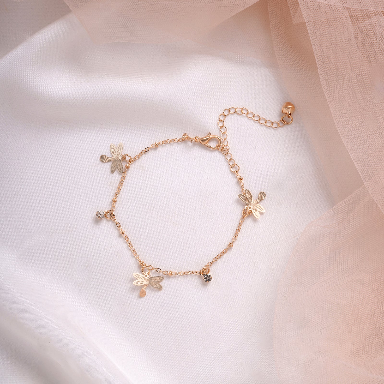Bewitched Fire fly Gold Anklet - Image 2