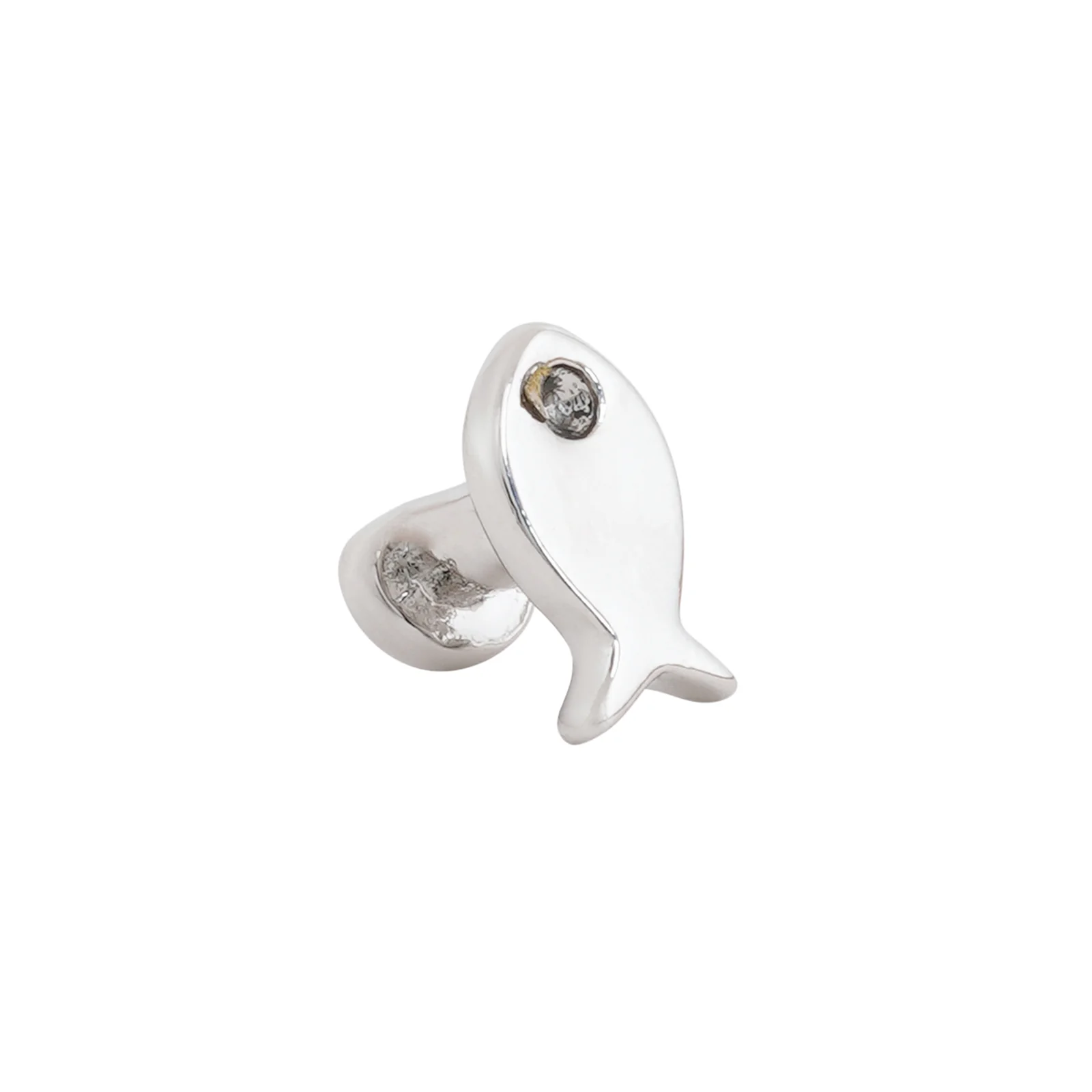 Fishie Silver Pin Watch Charm - Image 4