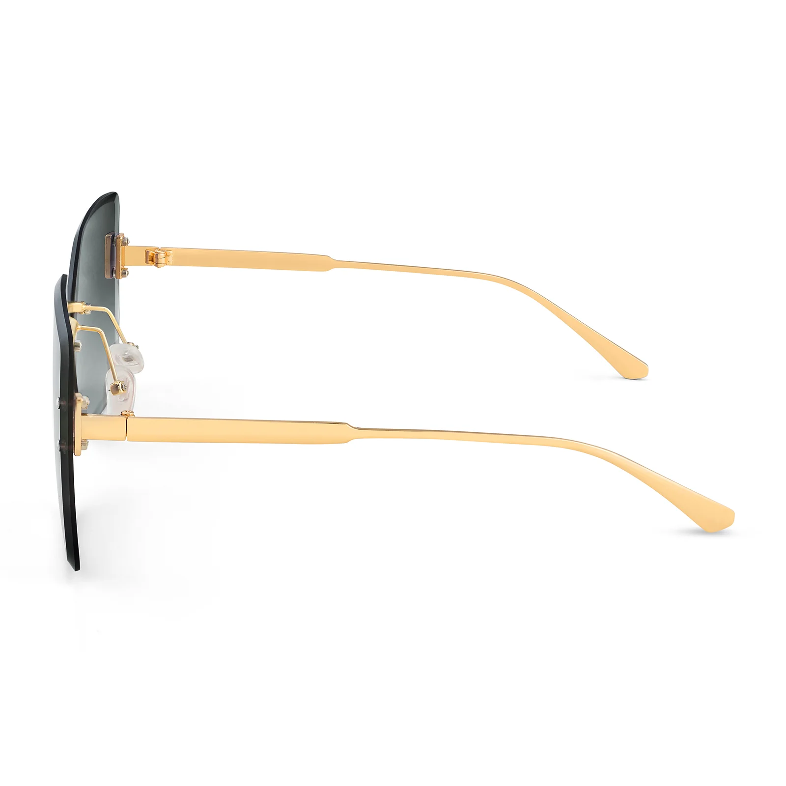 Flare Butterfly Grey Lens Gold Frame Sunglasses - Image 6