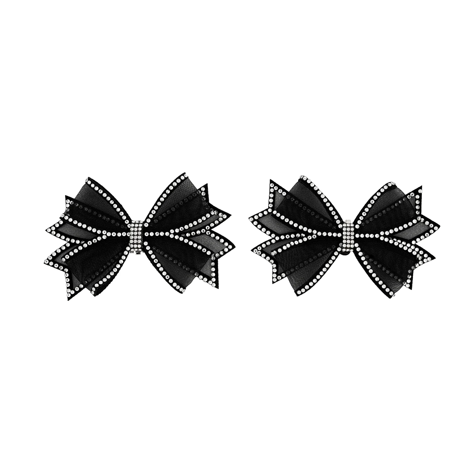 Sparkle Knot Black Shoe Clip - Image 3