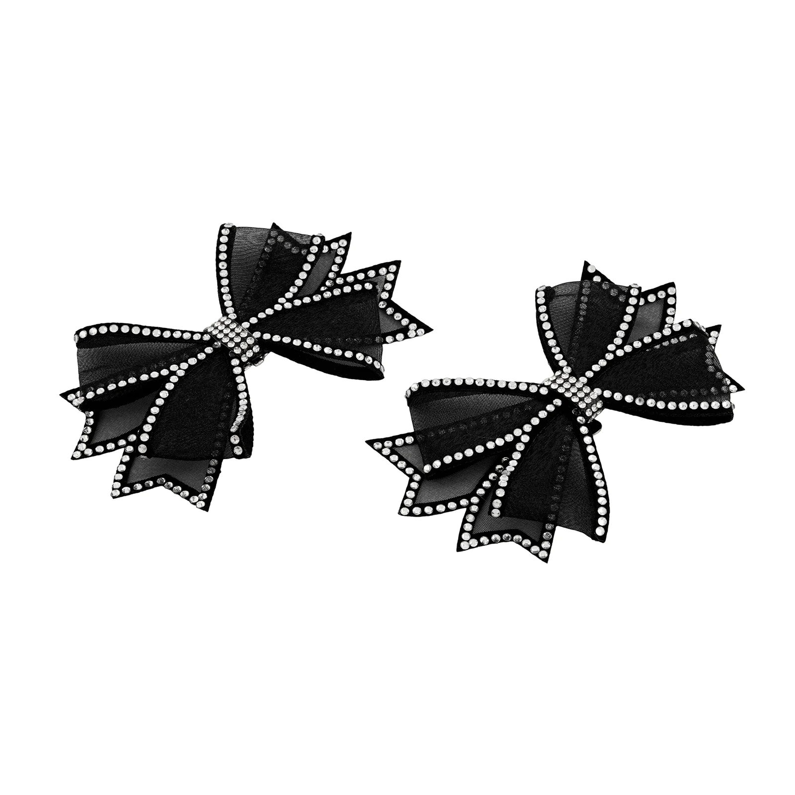 Sparkle Knot Black Shoe Clip - Image 4