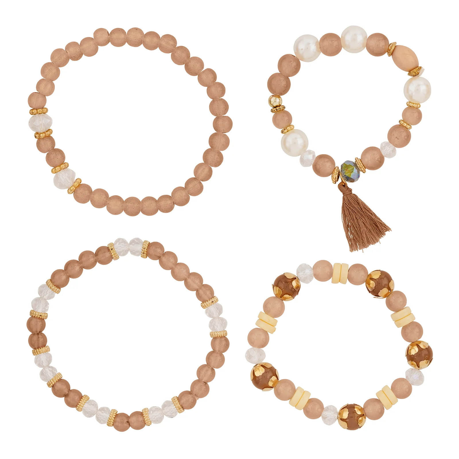 Folklore Brown Beaded Bracelet - Image 3