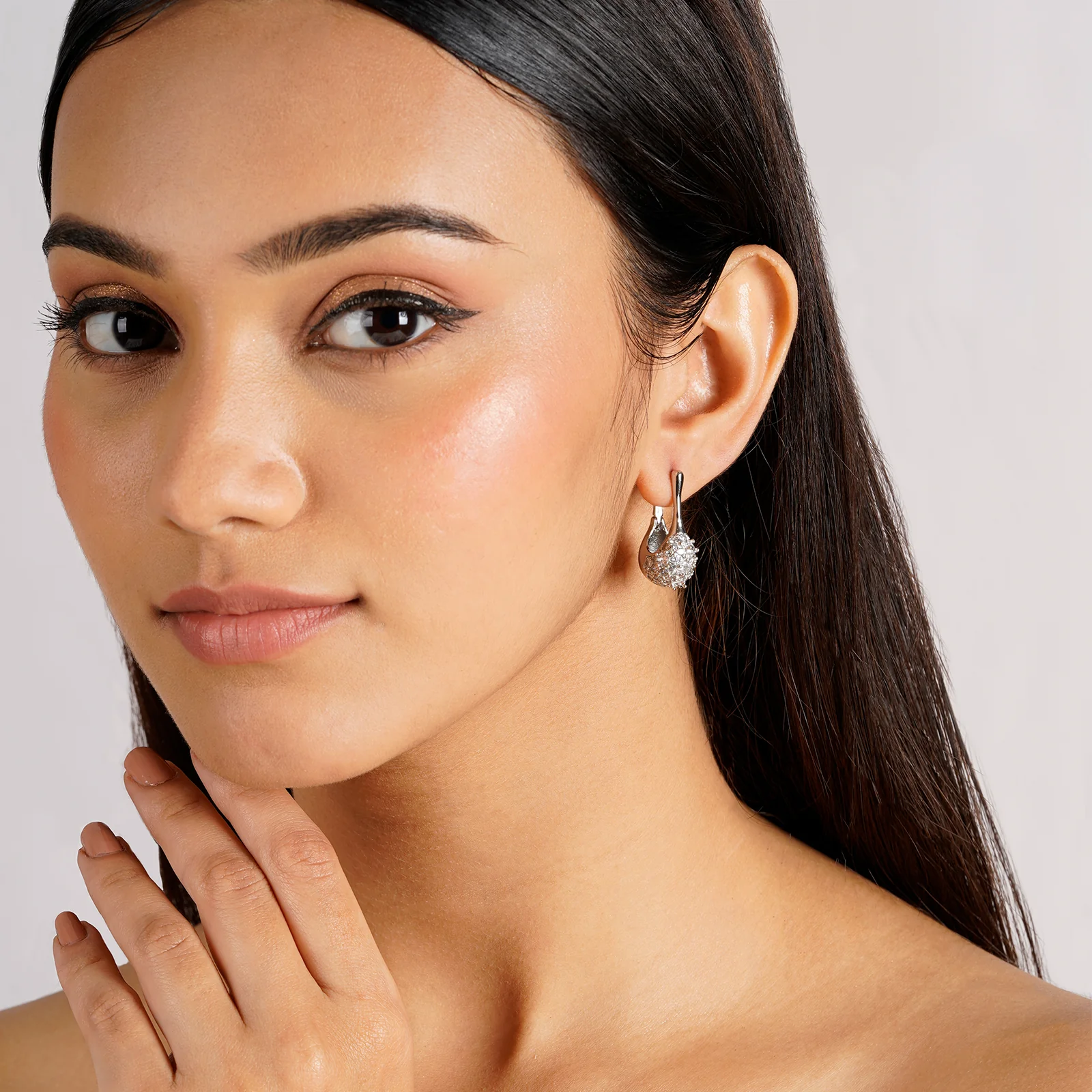 FOMO Silver Earring - Image 2