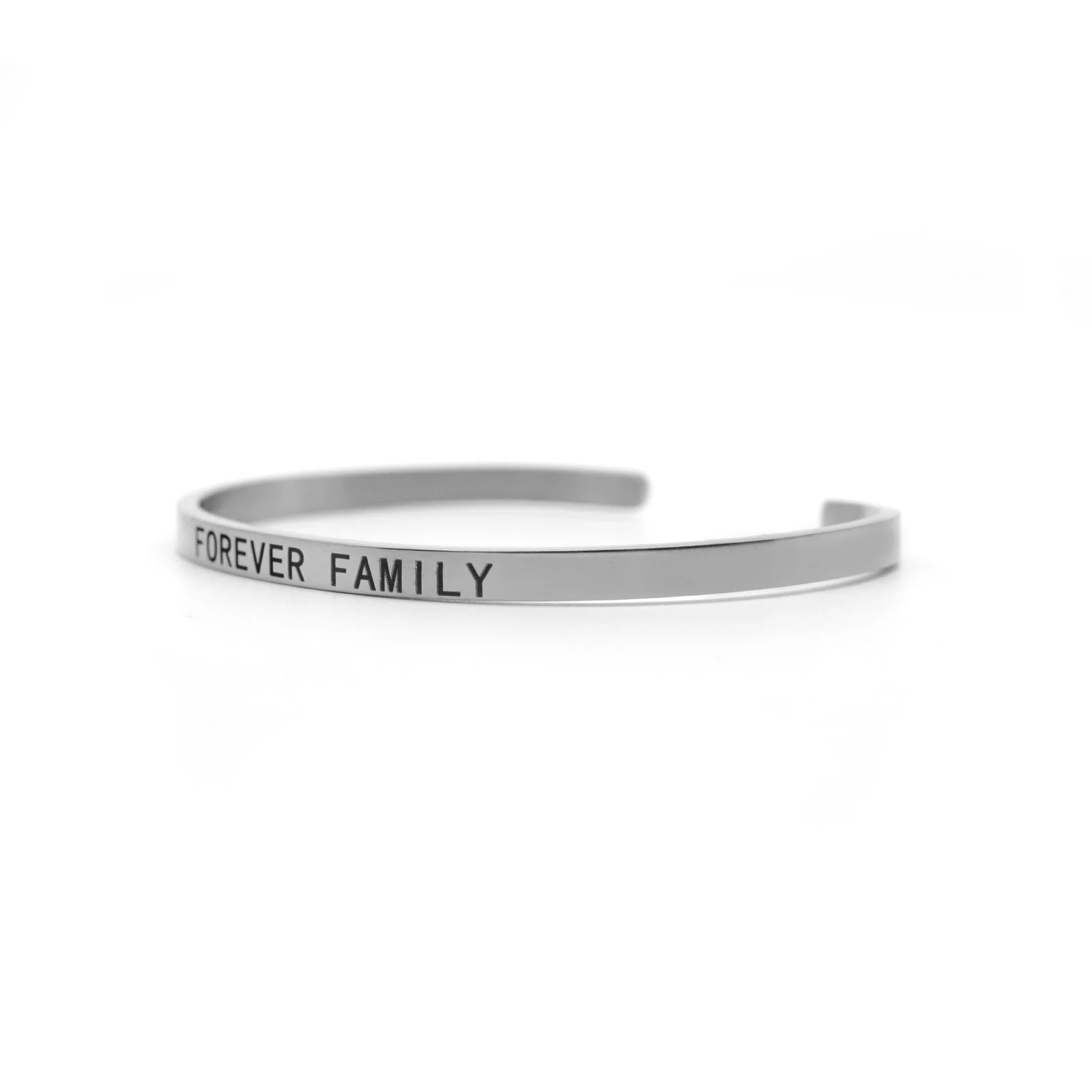 Forever Family Silver Mantra Band - Image 4