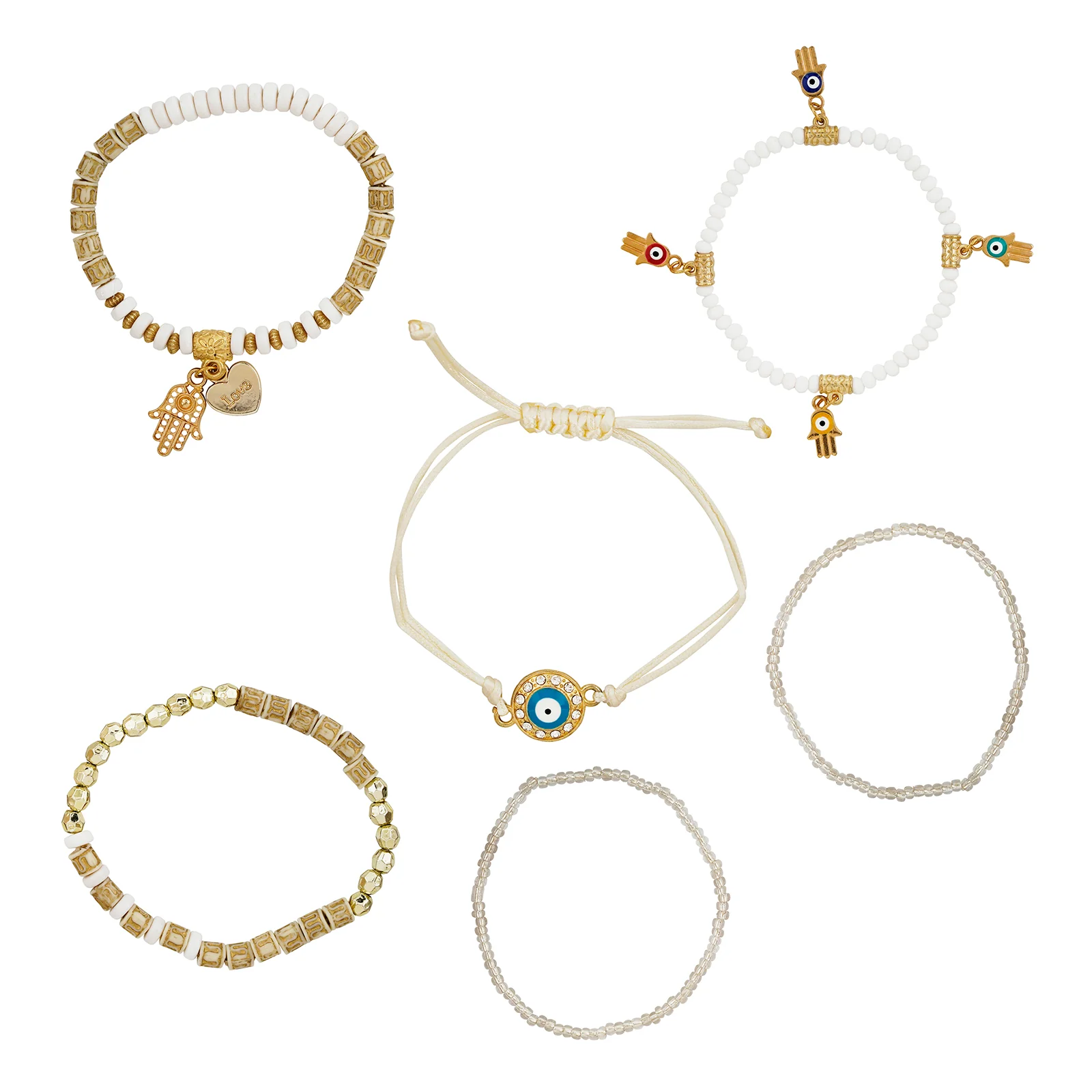 Fortnight White Beaded Bracelet - Image 3