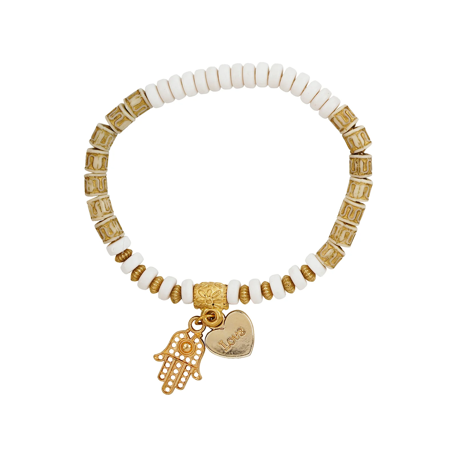 Fortnight White Beaded Bracelet - Image 5