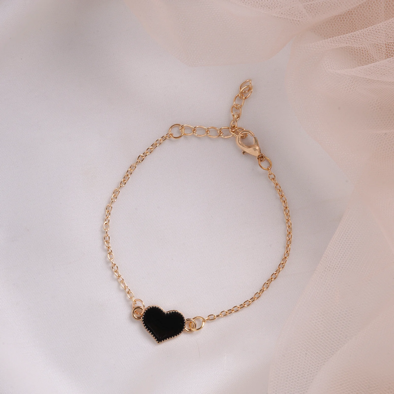 Bewitched Full Of Love Black Heart Bracelet - Image 2