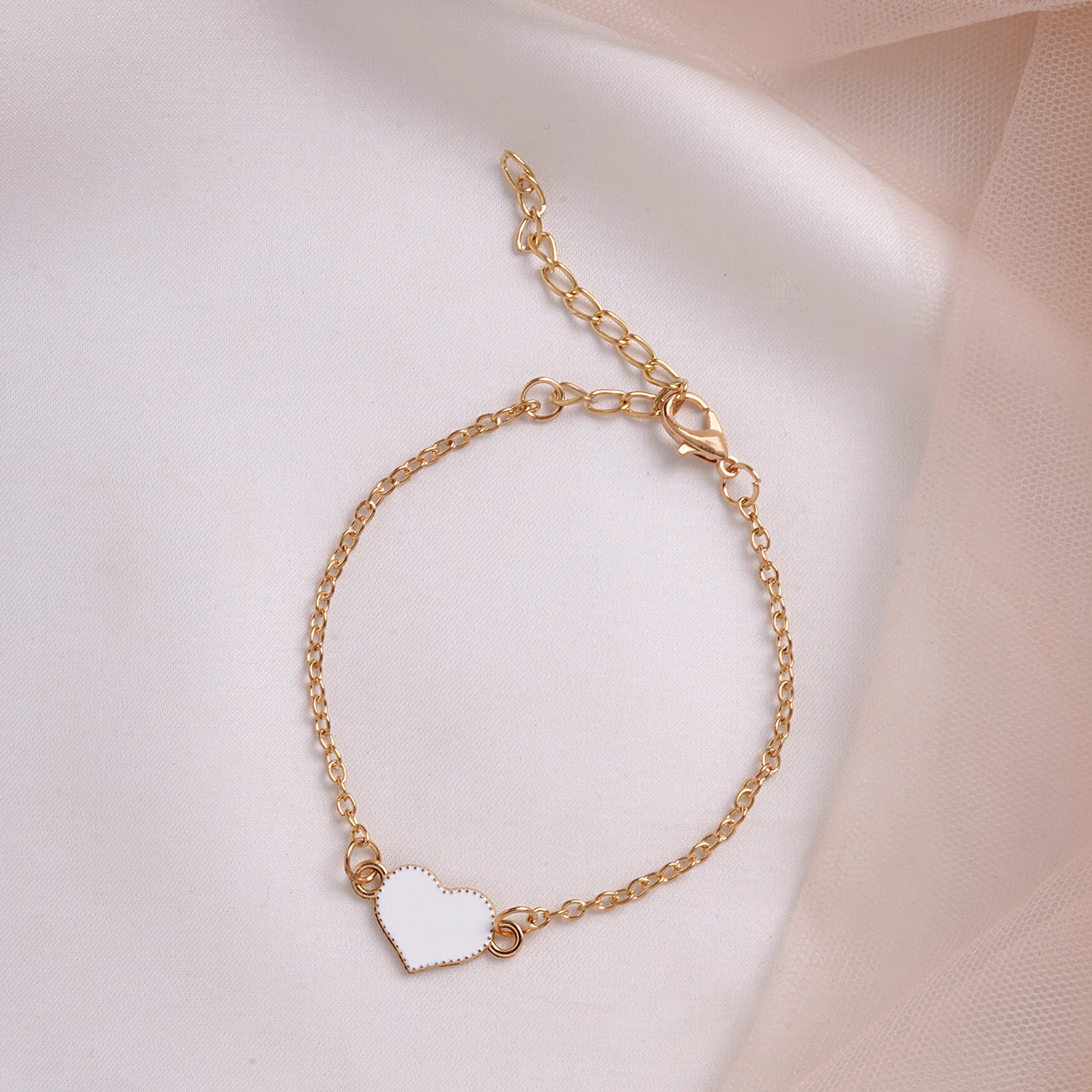 Bewitched Full Of Love White Heart Bracelet - Image 2