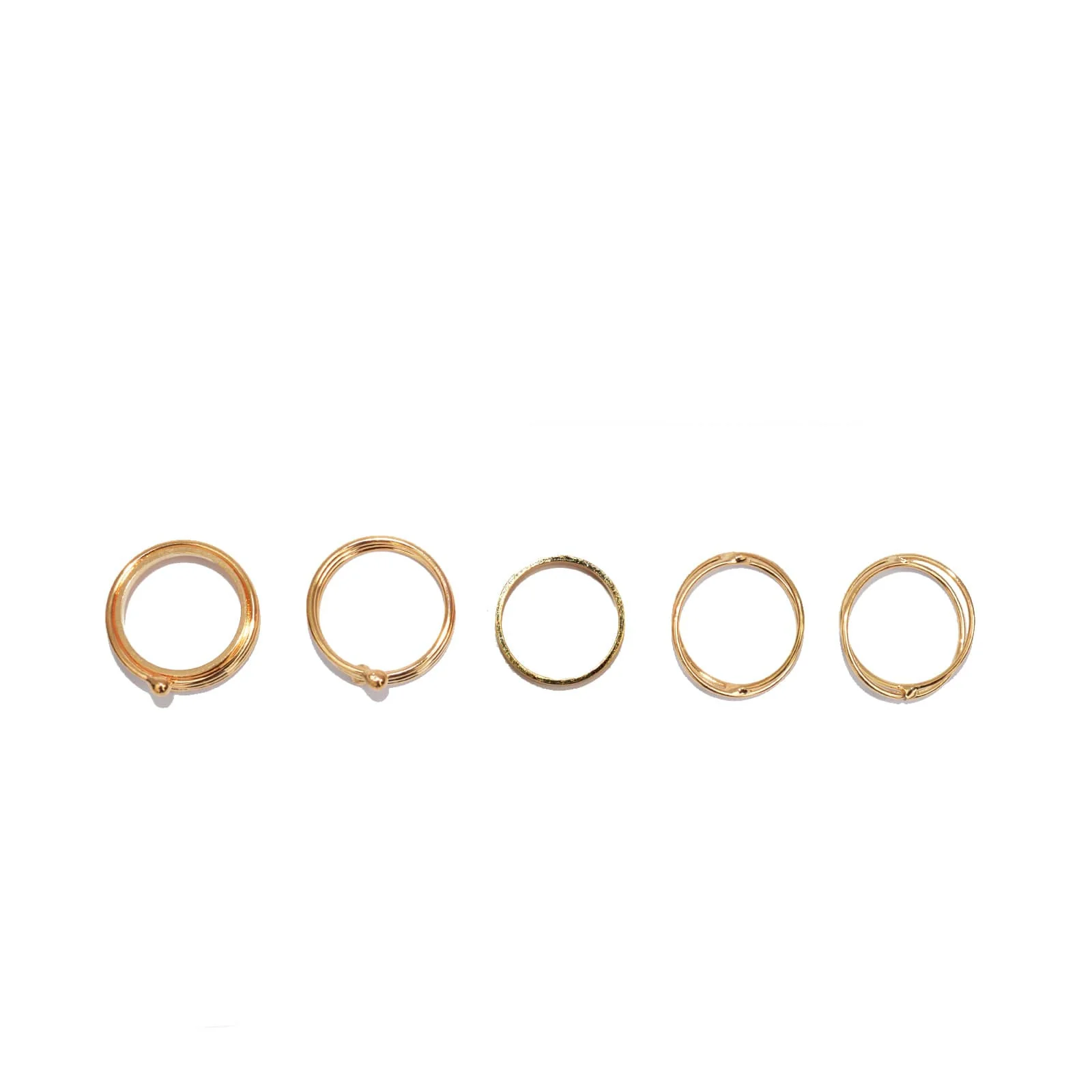 Galactic Gold Midi Rings - Image 6