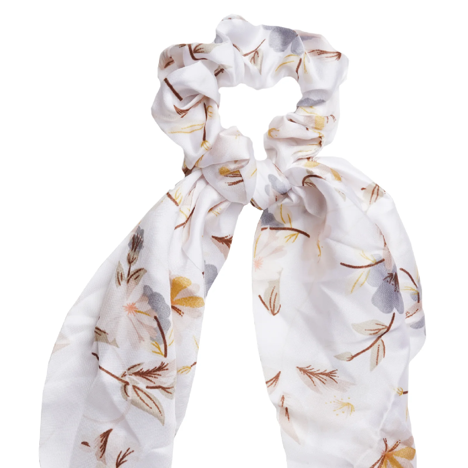 Garden Pink Scarf Detail Scrunchie - Image 3
