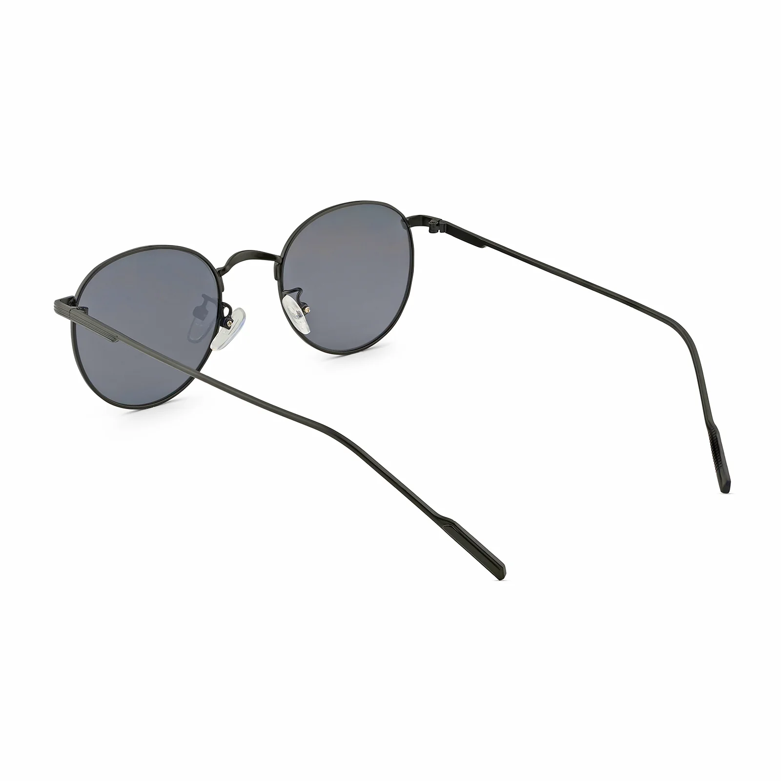 Gaze Round Black Sunglasses - Image 4