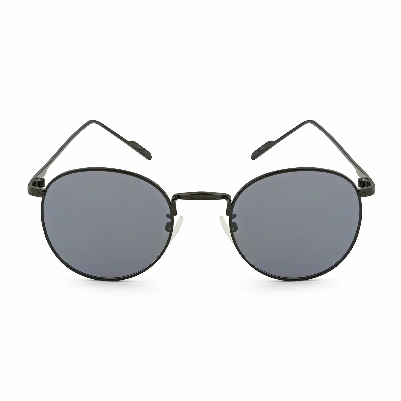 Gaze Round Black Sunglasses - Image 5