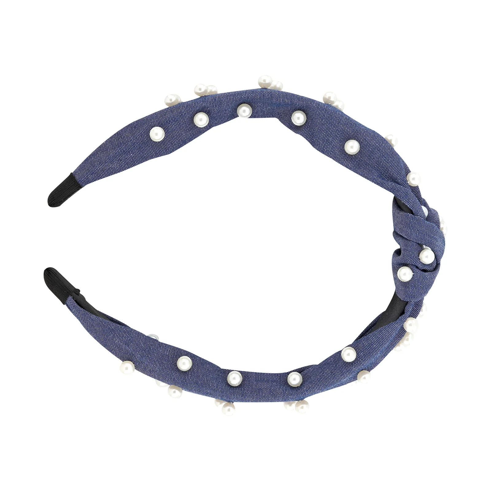 Gilly Pearl Dark Blue Hairband - Image 4