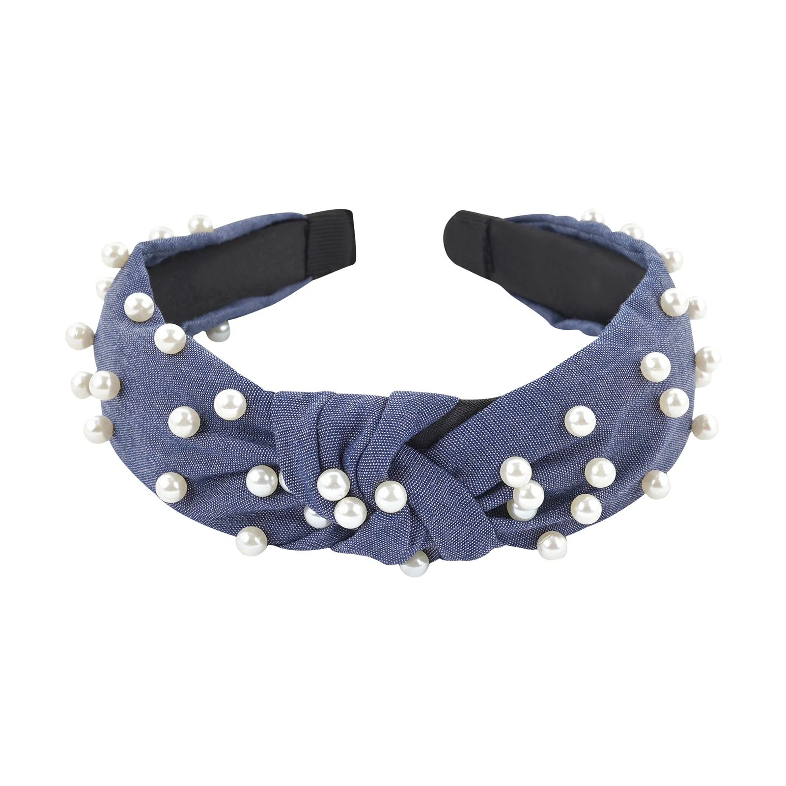 Gilly Pearl Dark Blue Hairband - Image 5