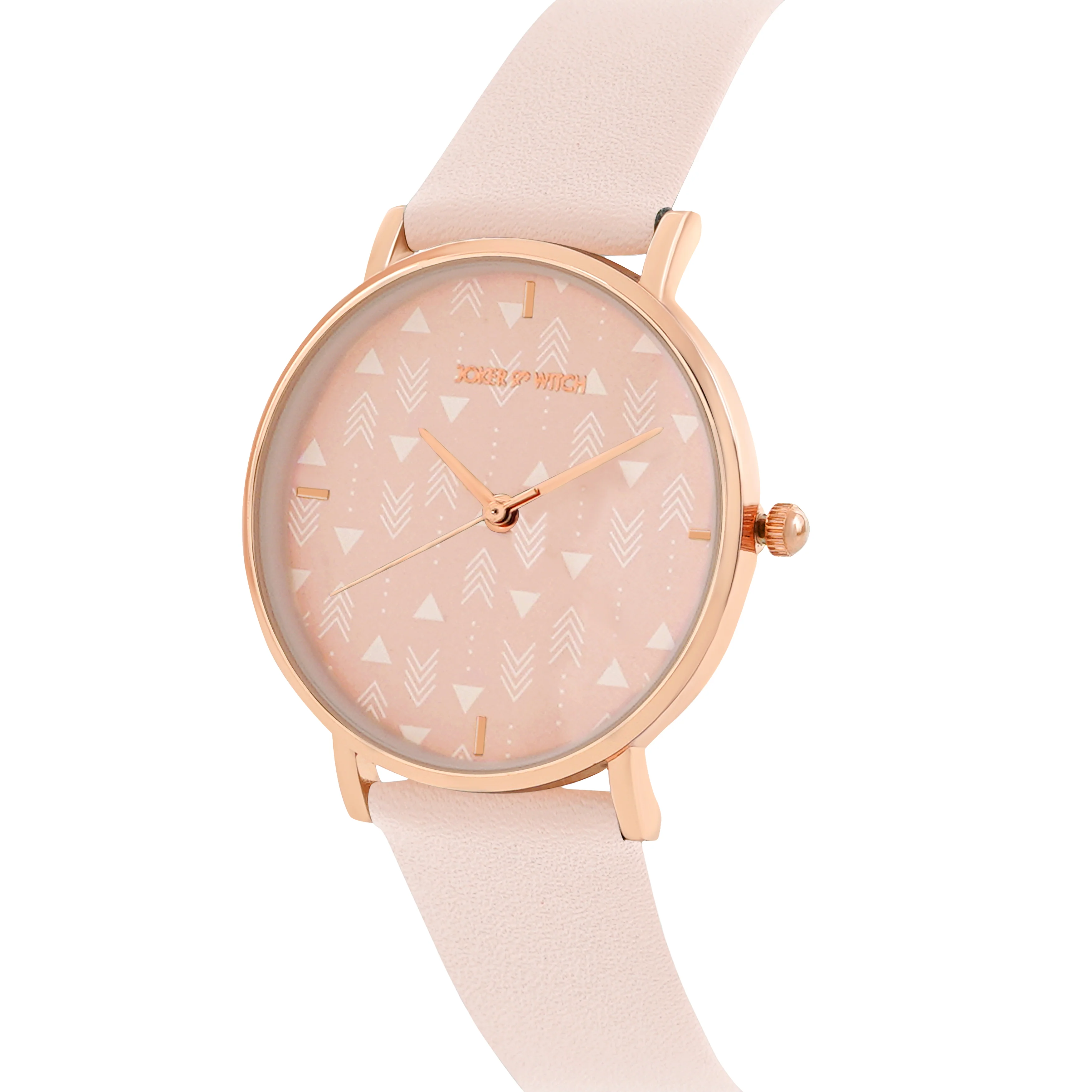 Printed Gingerbread Pink Medium Dial PU Strap Women's Watch - Image 4