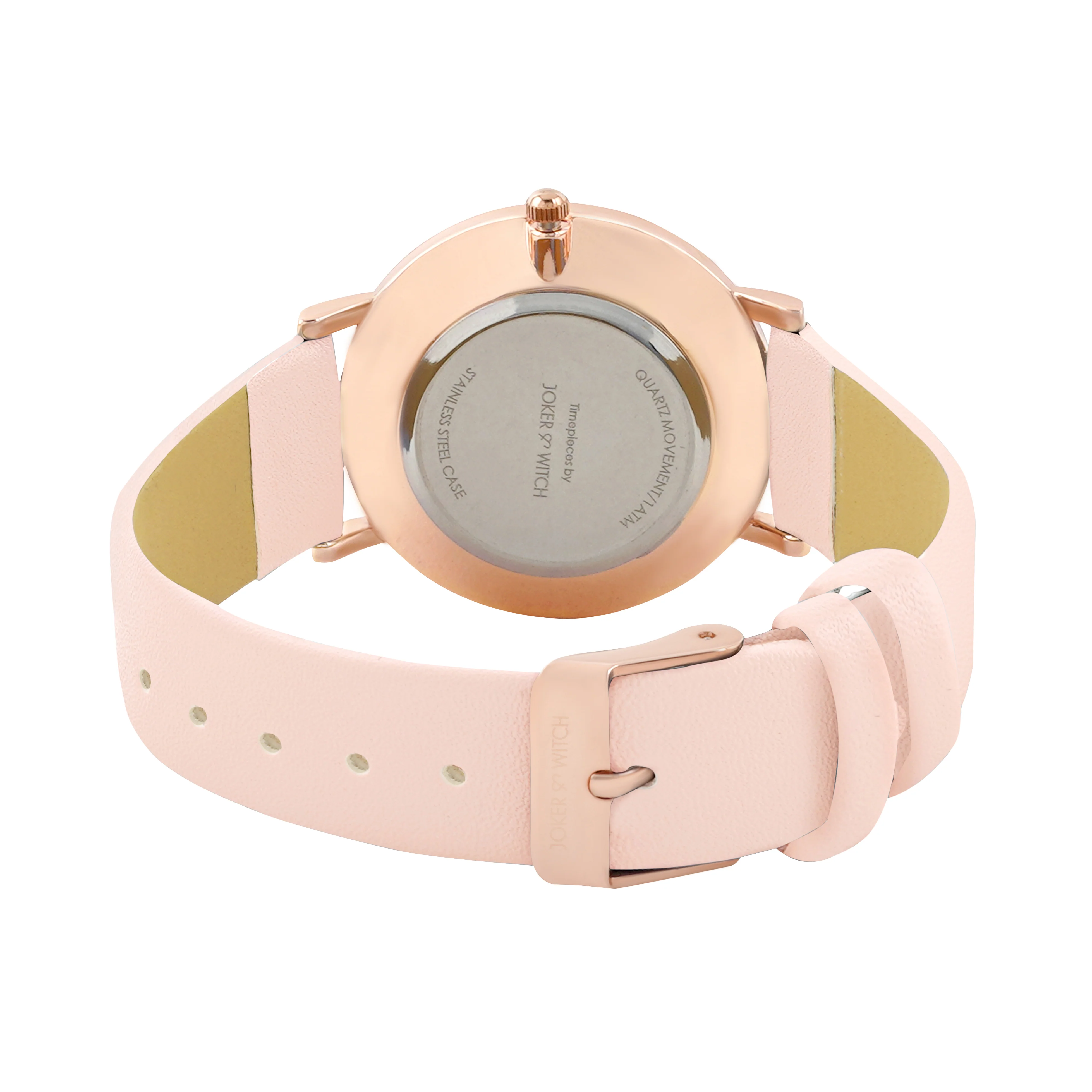 Printed Gingerbread Pink Medium Dial PU Strap Women's Watch - Image 6