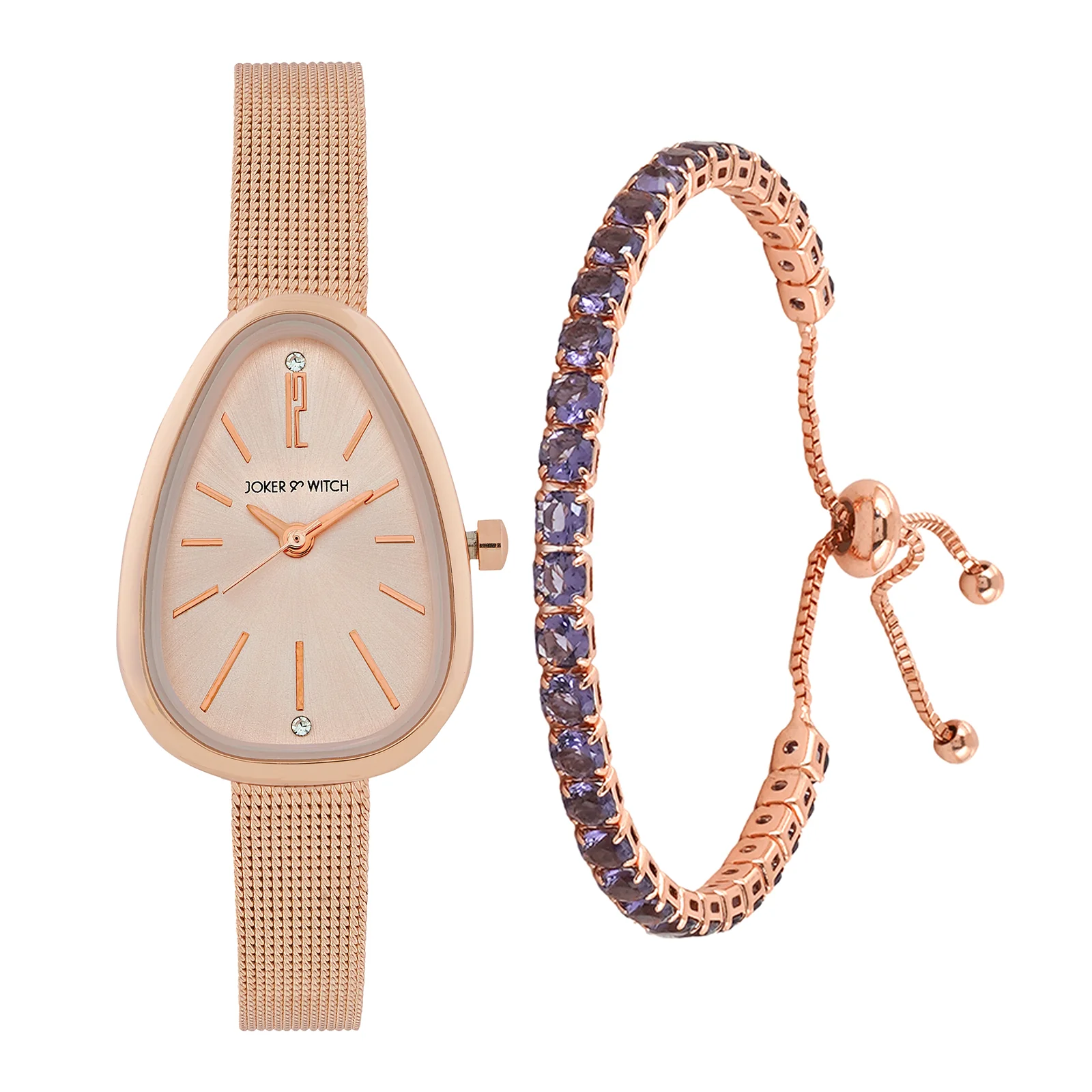 Glazé Rose Watch Bracelet Stack - Image 2