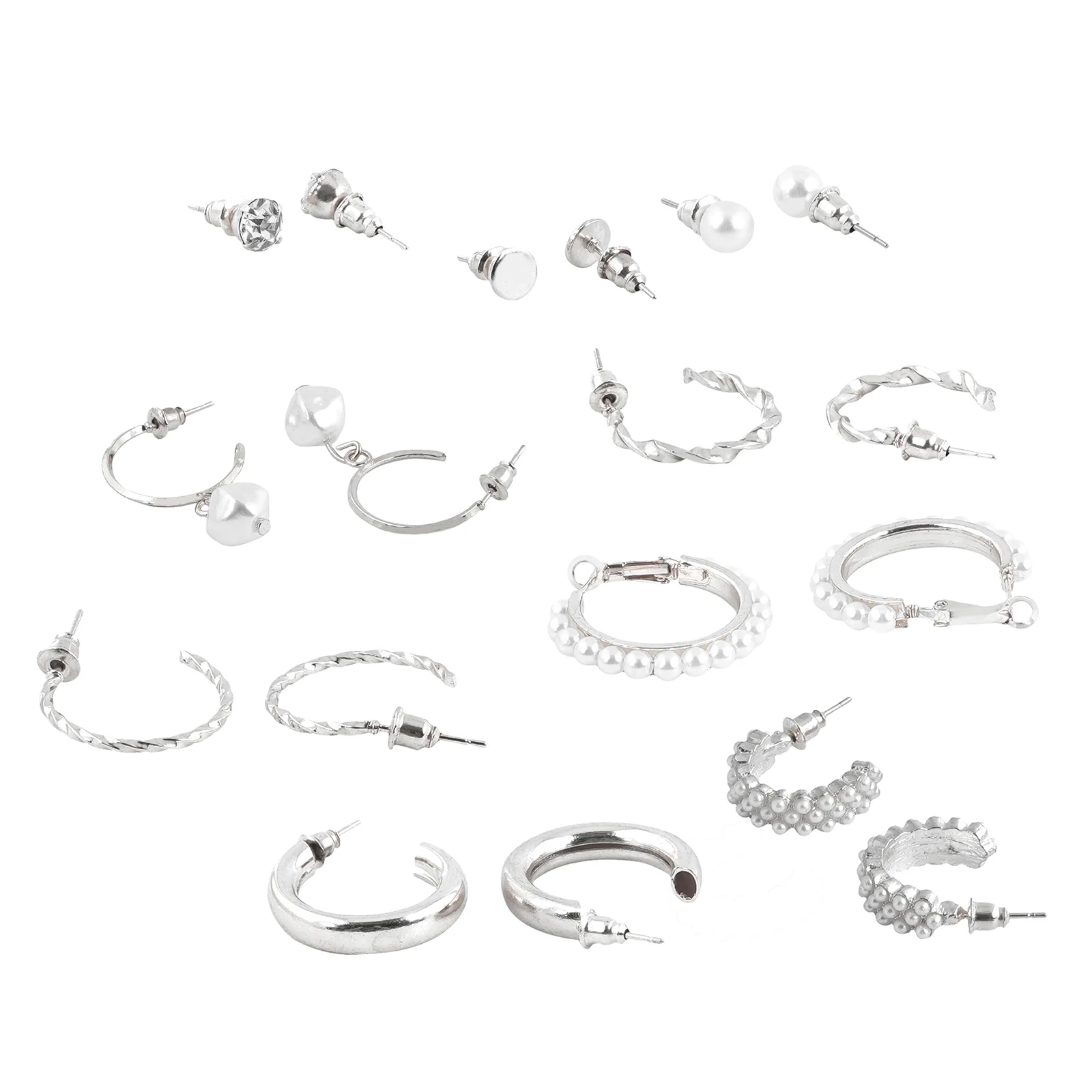 Gleefully Yours Silver Earring Set - Image 4