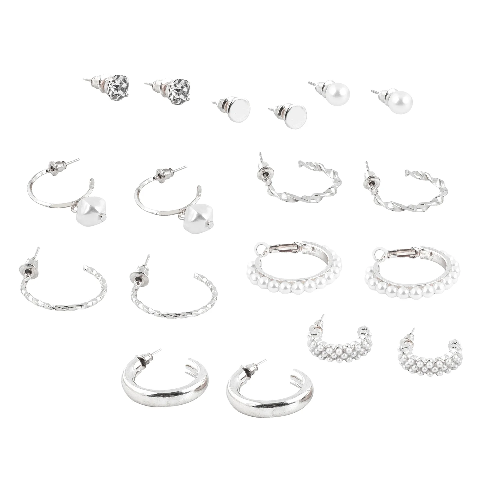 Gleefully Yours Silver Earring Set - Image 5