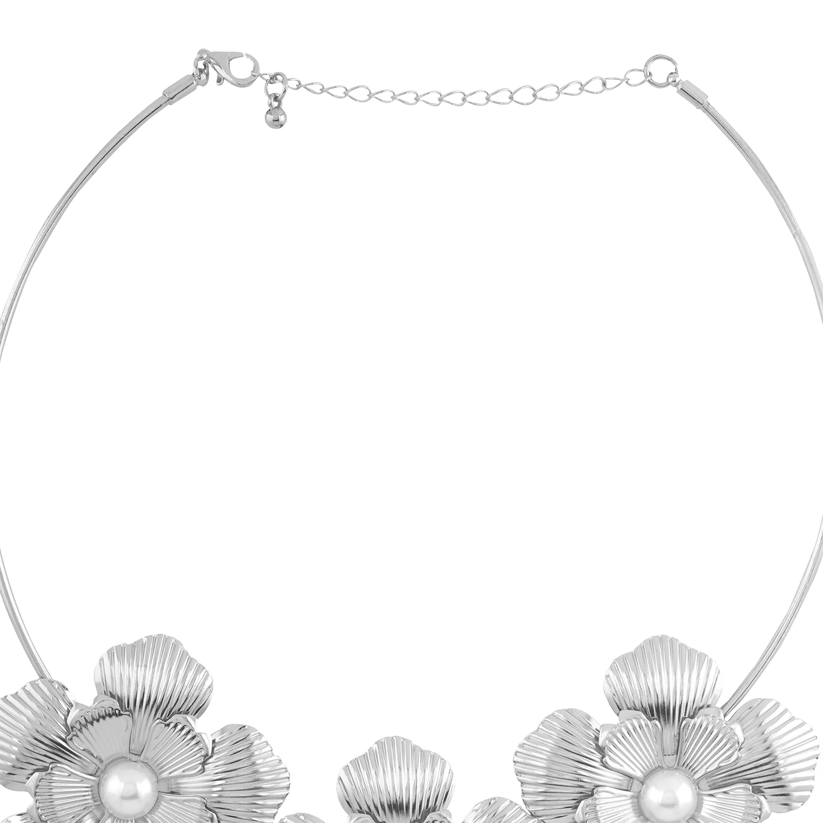 Gloxinia Floral Silver Necklace - Image 5