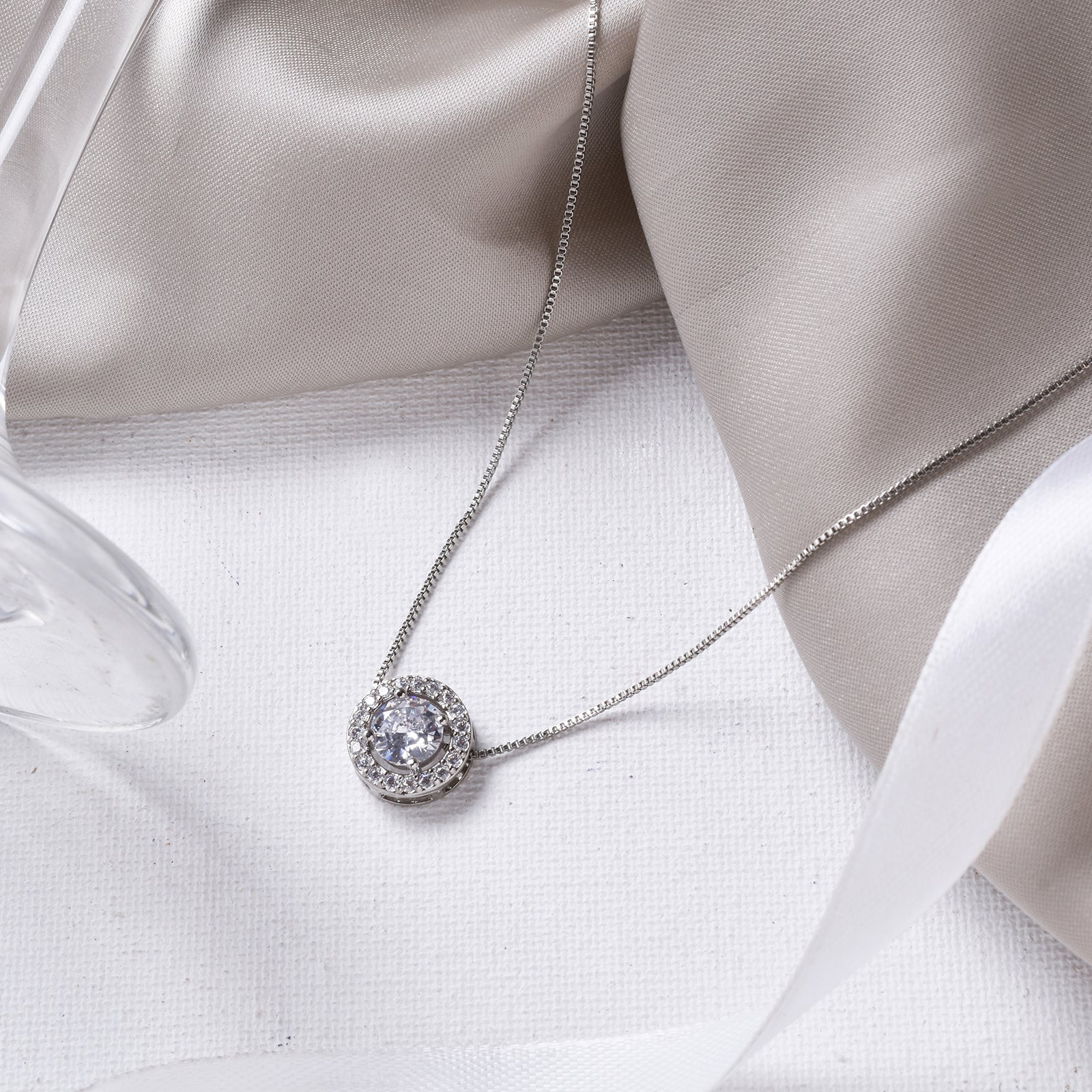 Glynn Annular Silver Necklace - Image 2