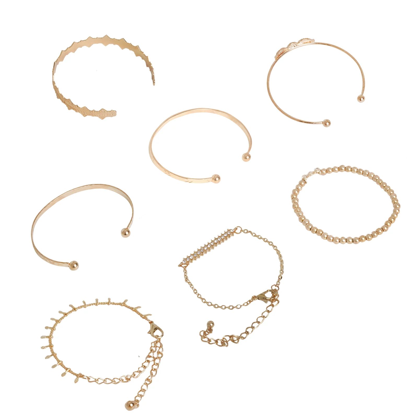 Gold Blaze Set of 7 Bracelets - Image 3