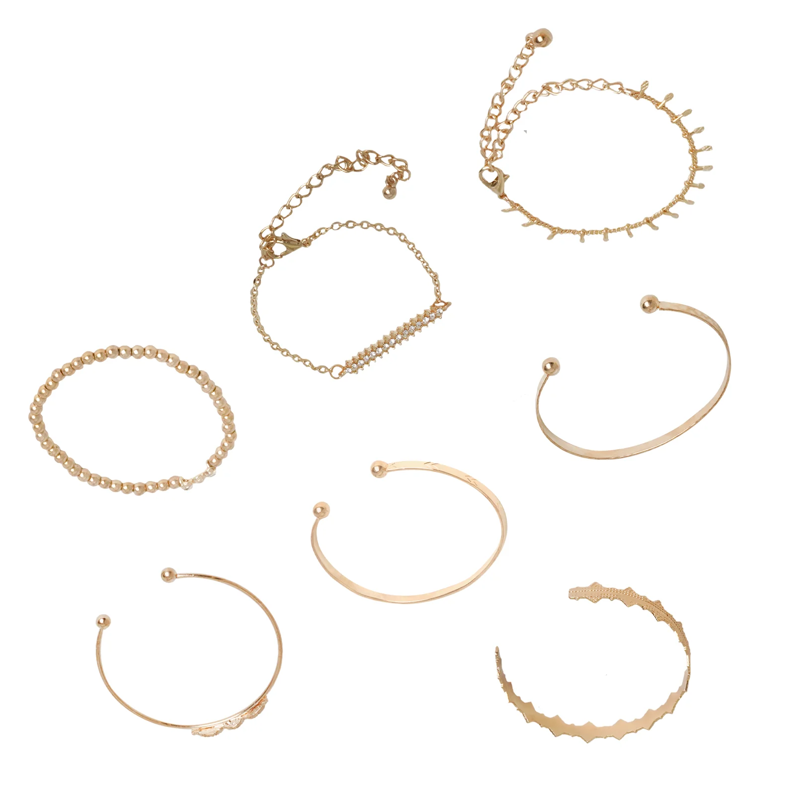 Gold Blaze Set of 7 Bracelets - Image 4