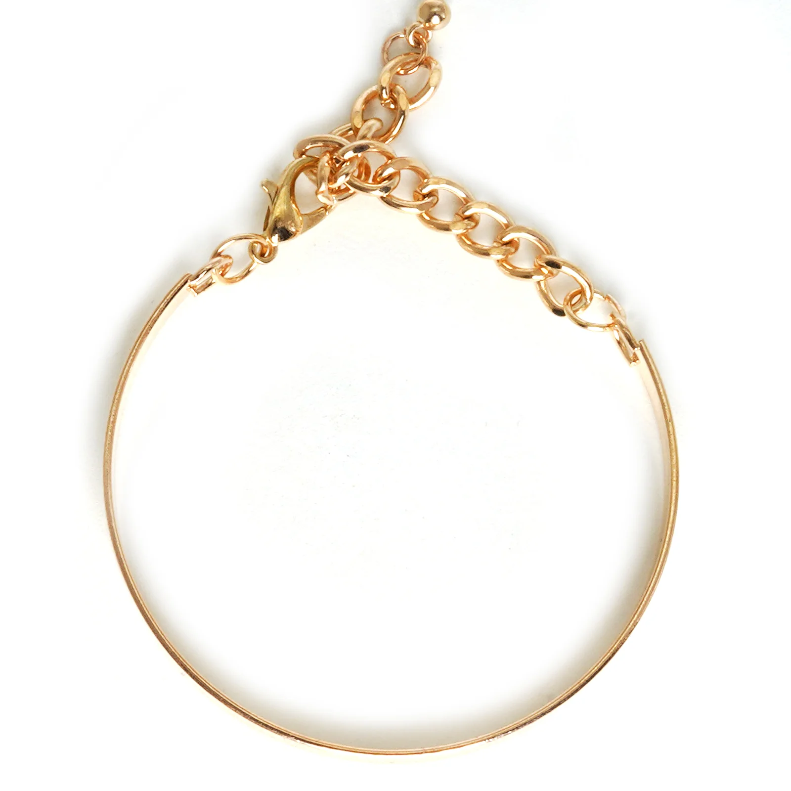 Gold Chunky Chain Link Set of 3 Bracelets - Image 6
