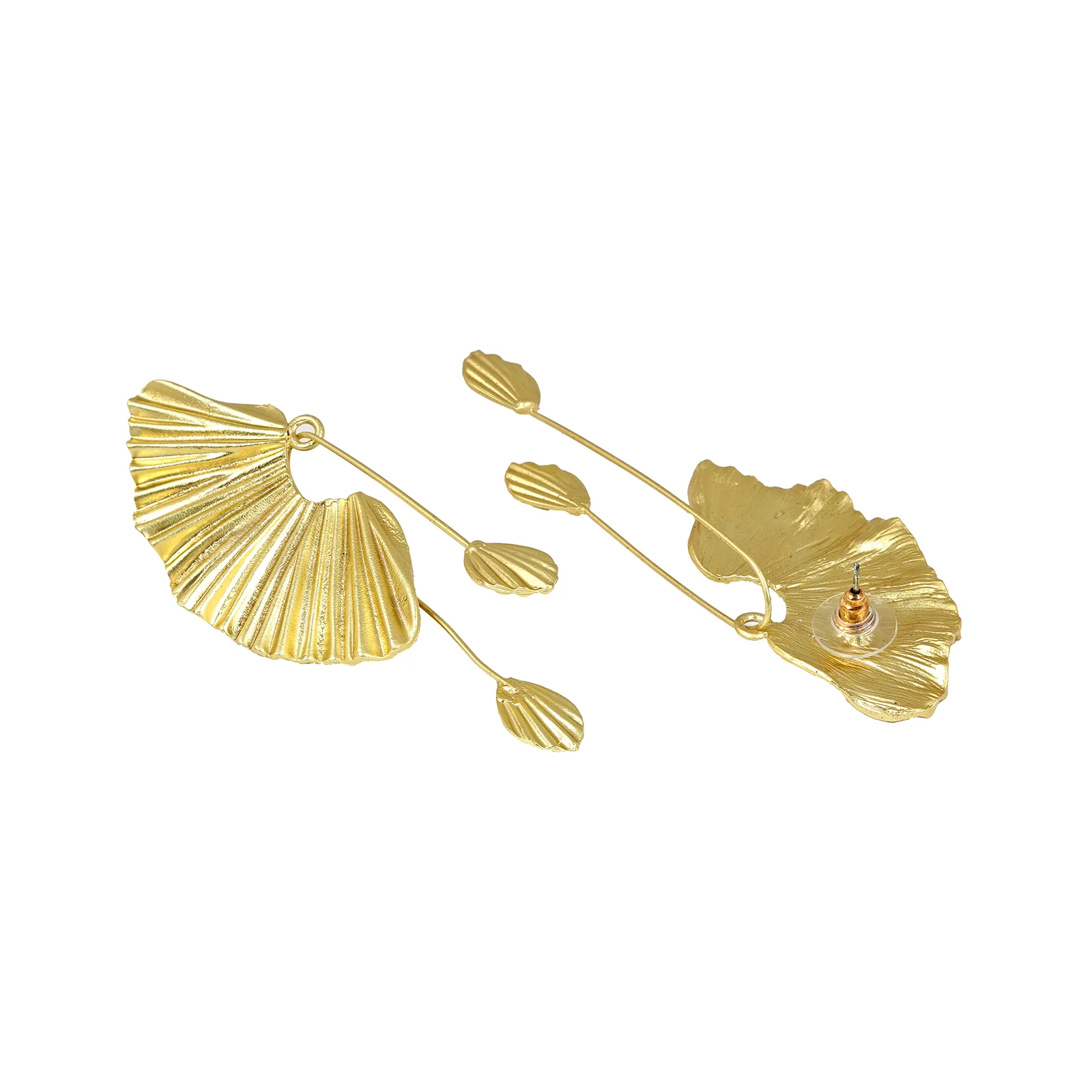 Gold Flair Drop Earring - Image 4