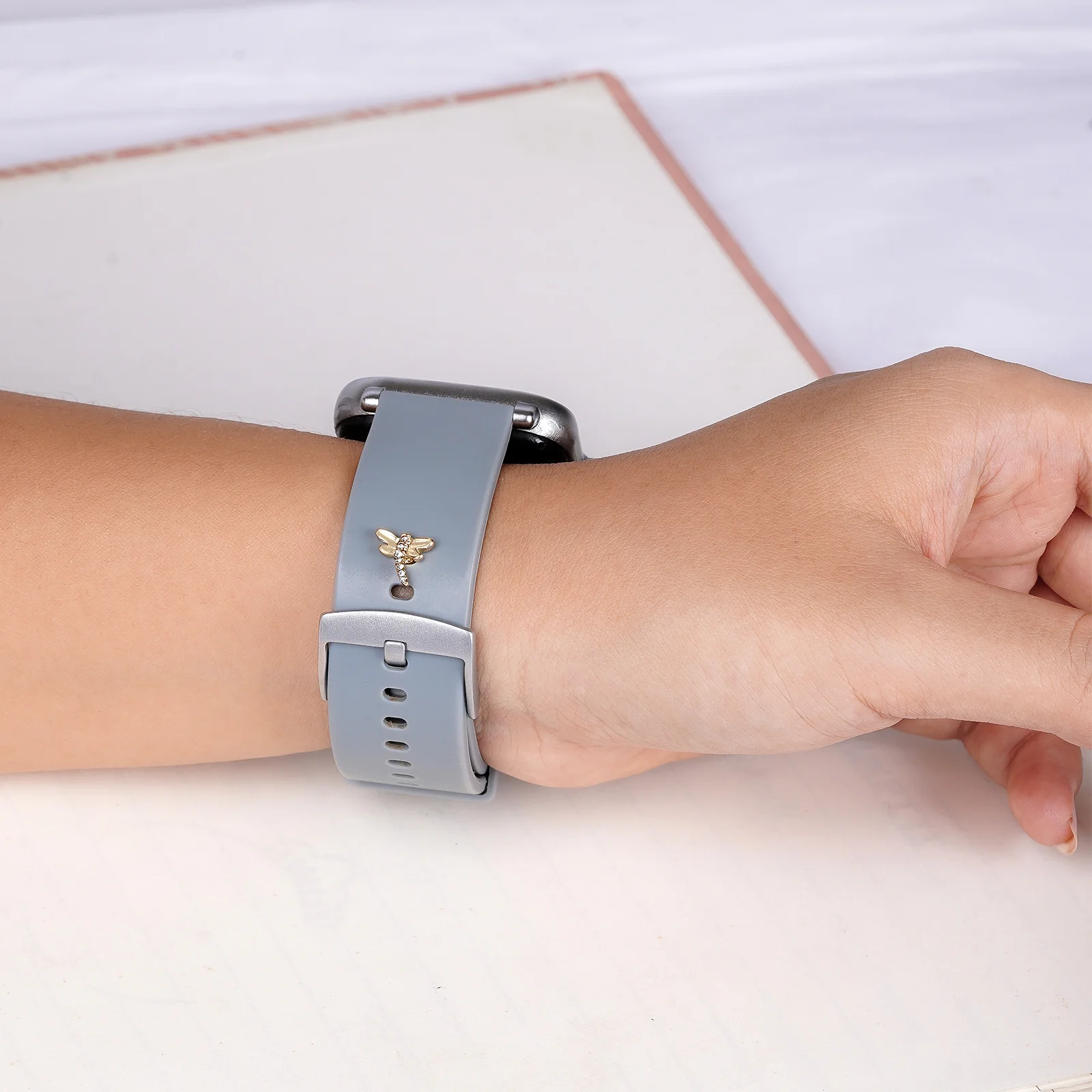 Golden Dragonfly Pin Watch Charm - Image 2