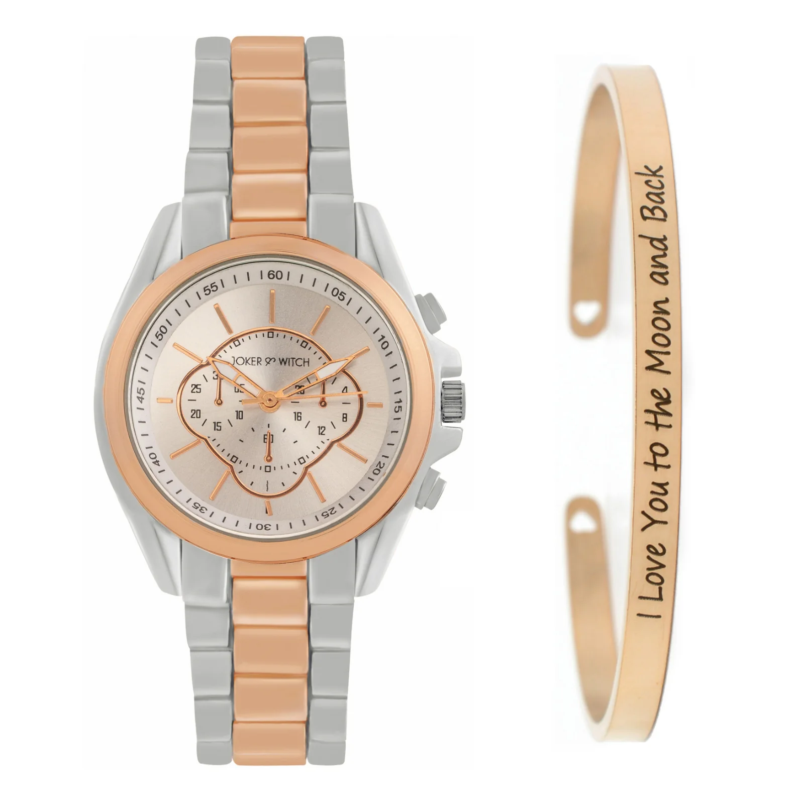 Golden Link Watch Bracelet Stack - Image 2