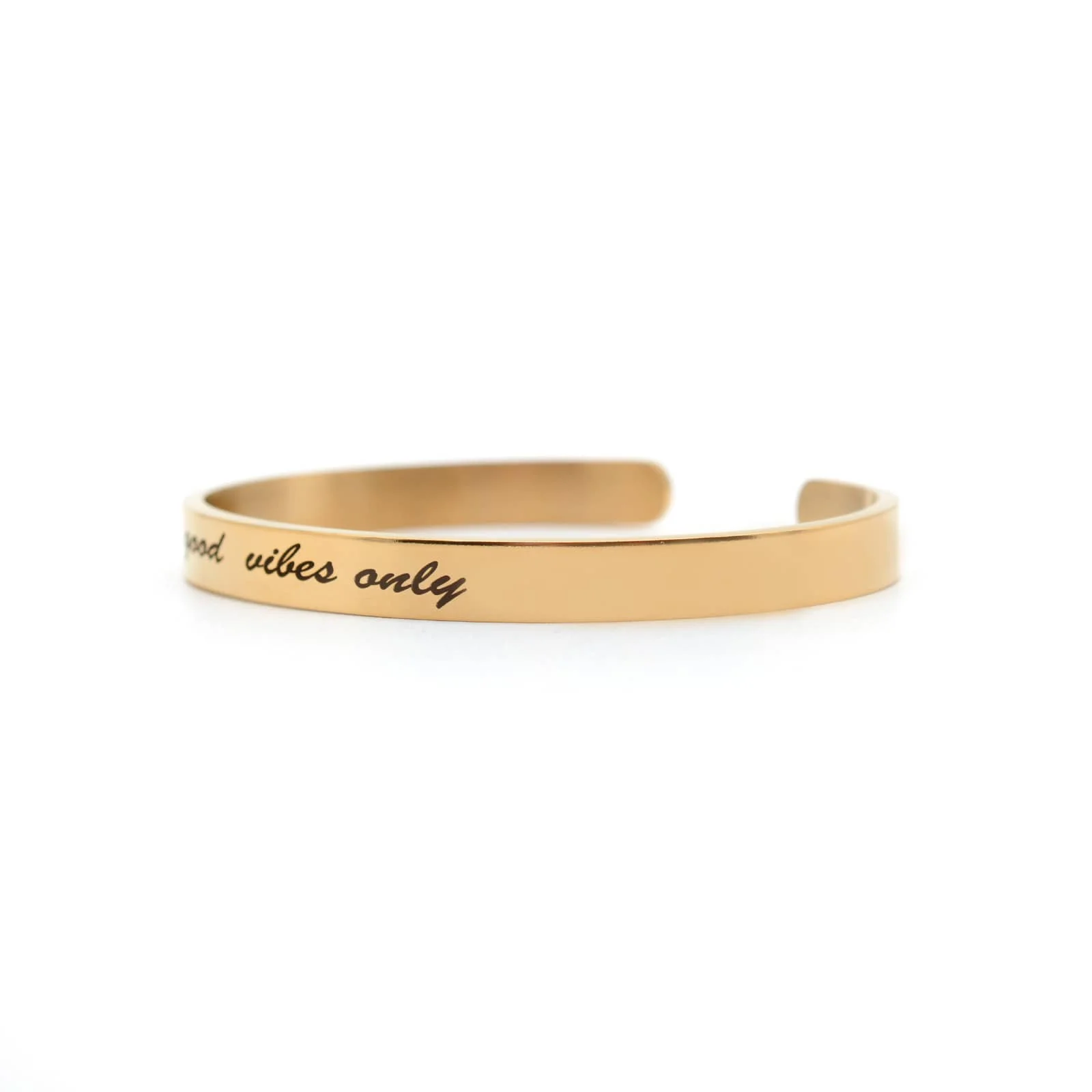 Good Vibes Only Rosegold Mantra Band - Image 3