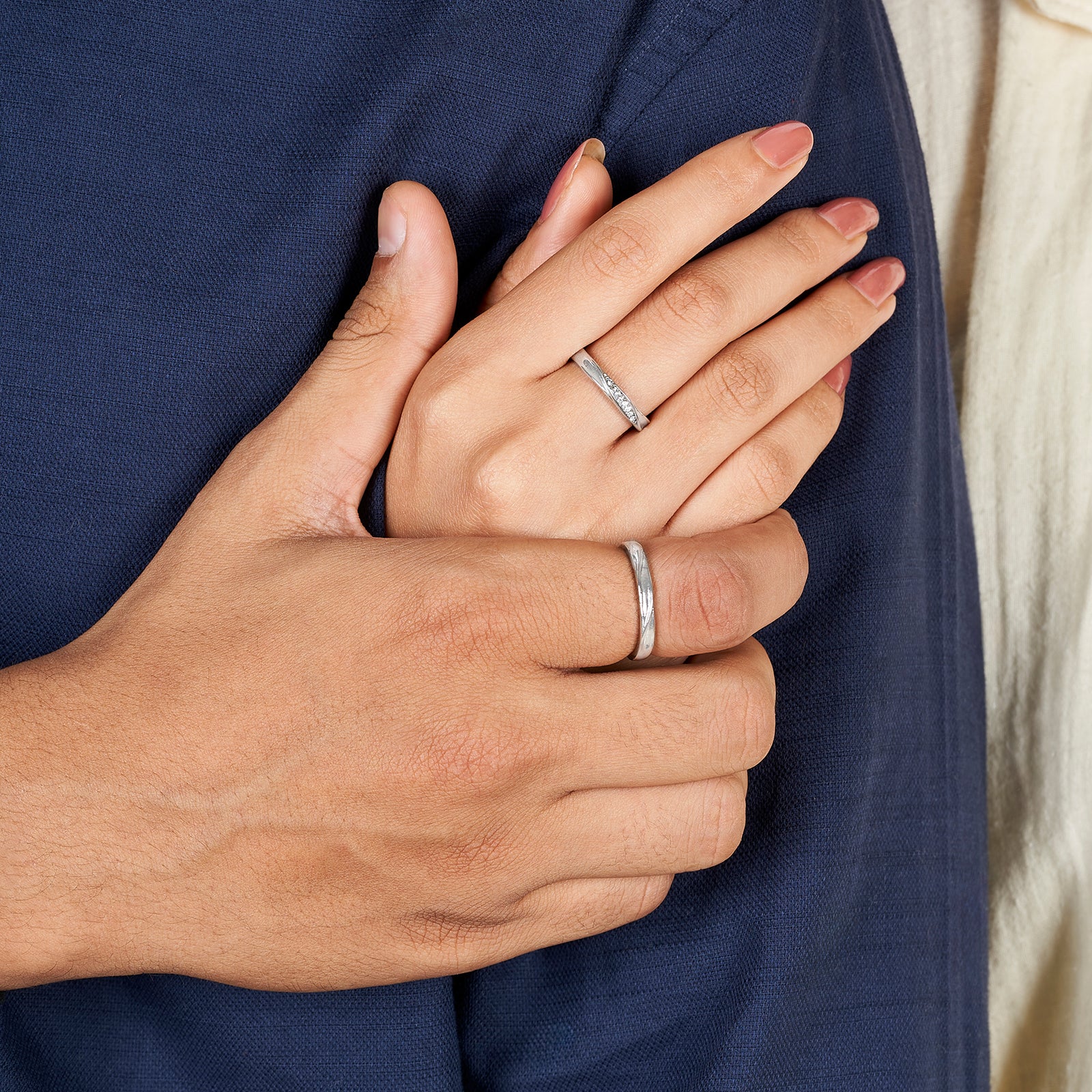 Graham & Amanda Love for Life Diamond Couple Rings - Image 2